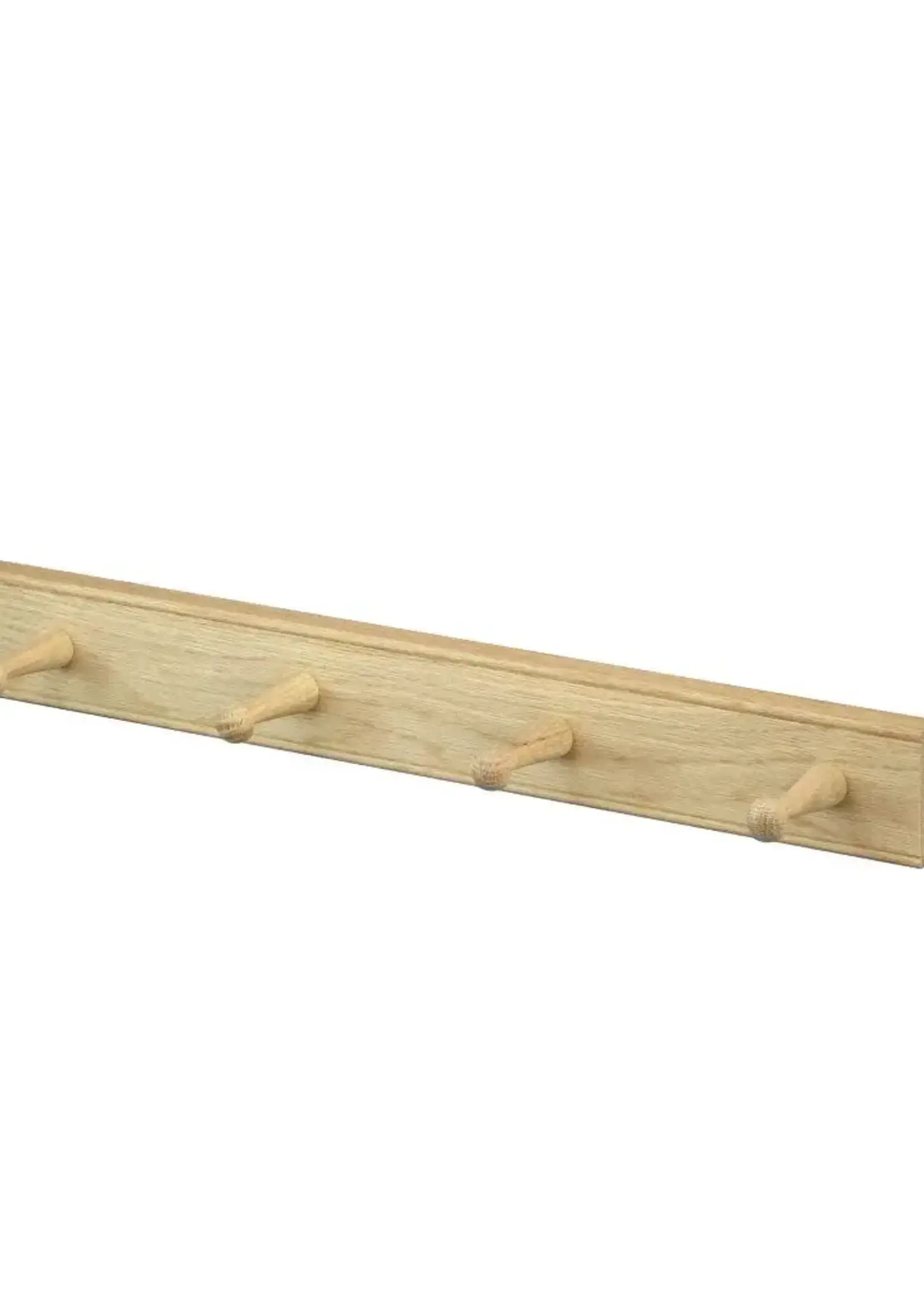 Oak Utility Rail, 4 Peg