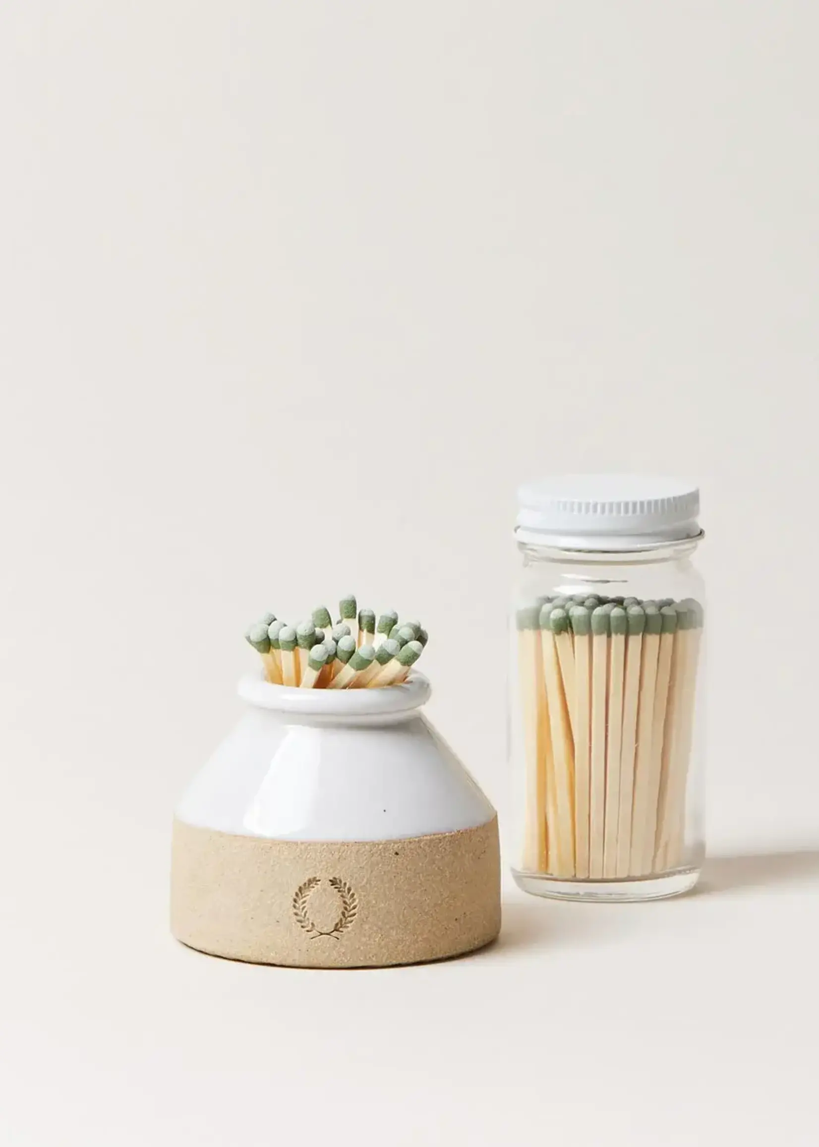 Farmhouse Pottery Milk Bottle Match Striker