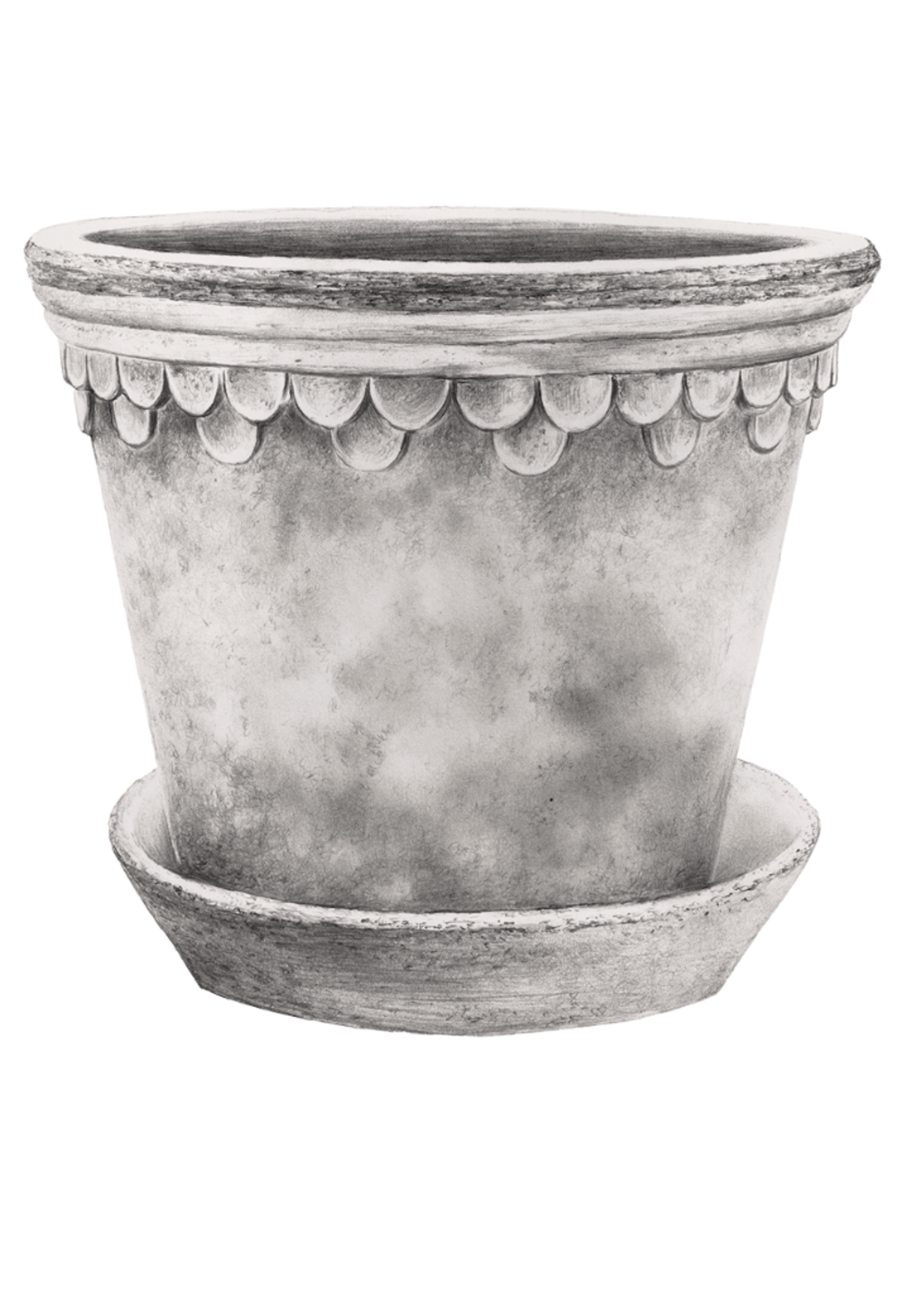 Bergs Potter Bergs Potter COPENHAGEN, Raw Rosa 10cm Tall