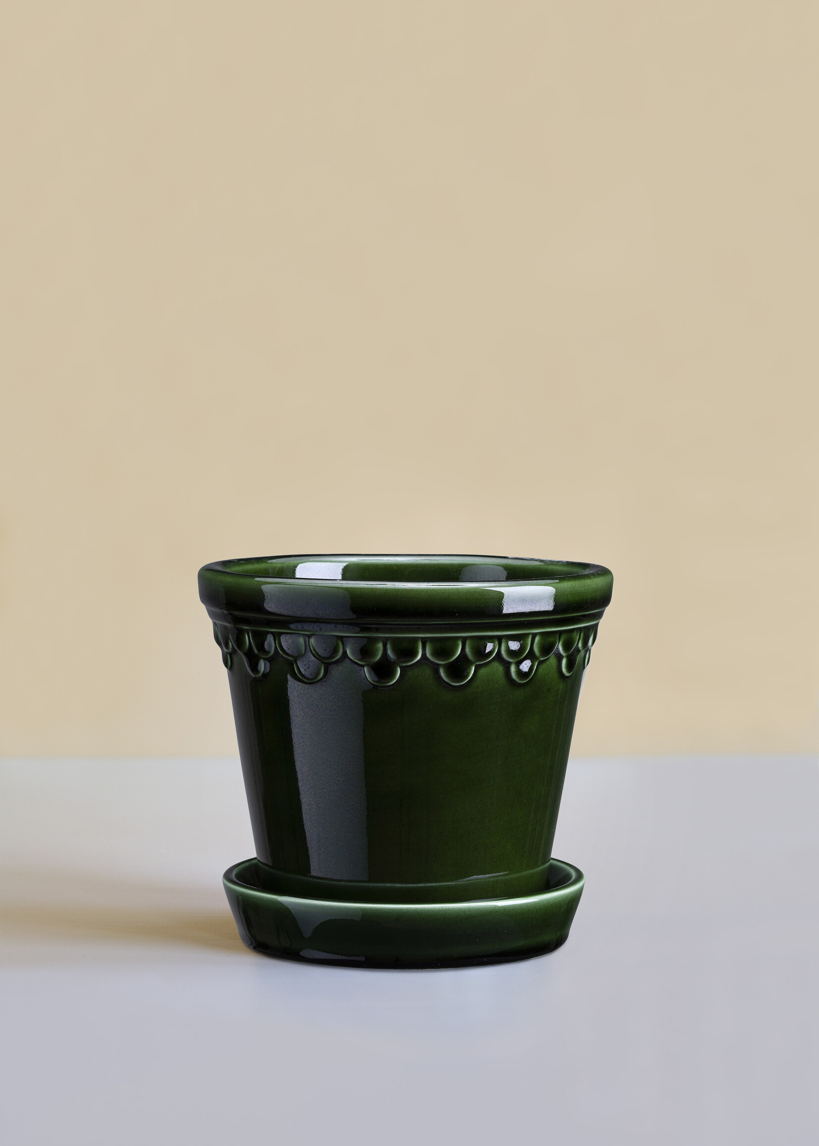 Bergs Potter Bergs Potter COPENHAGEN, Glazed Emerald Green 21cm