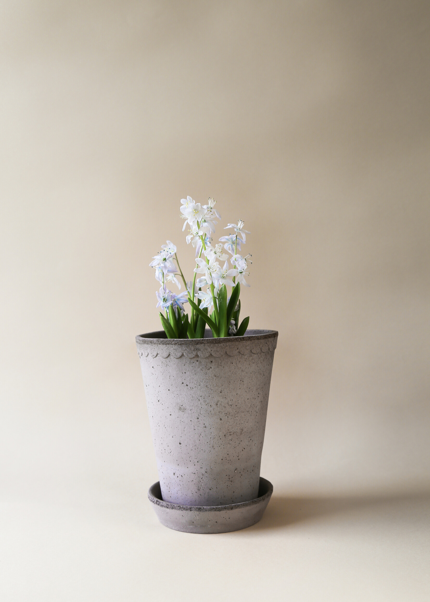 Bergs Potter Bergs Potter HELENA, Raw Grey 14cm Tall