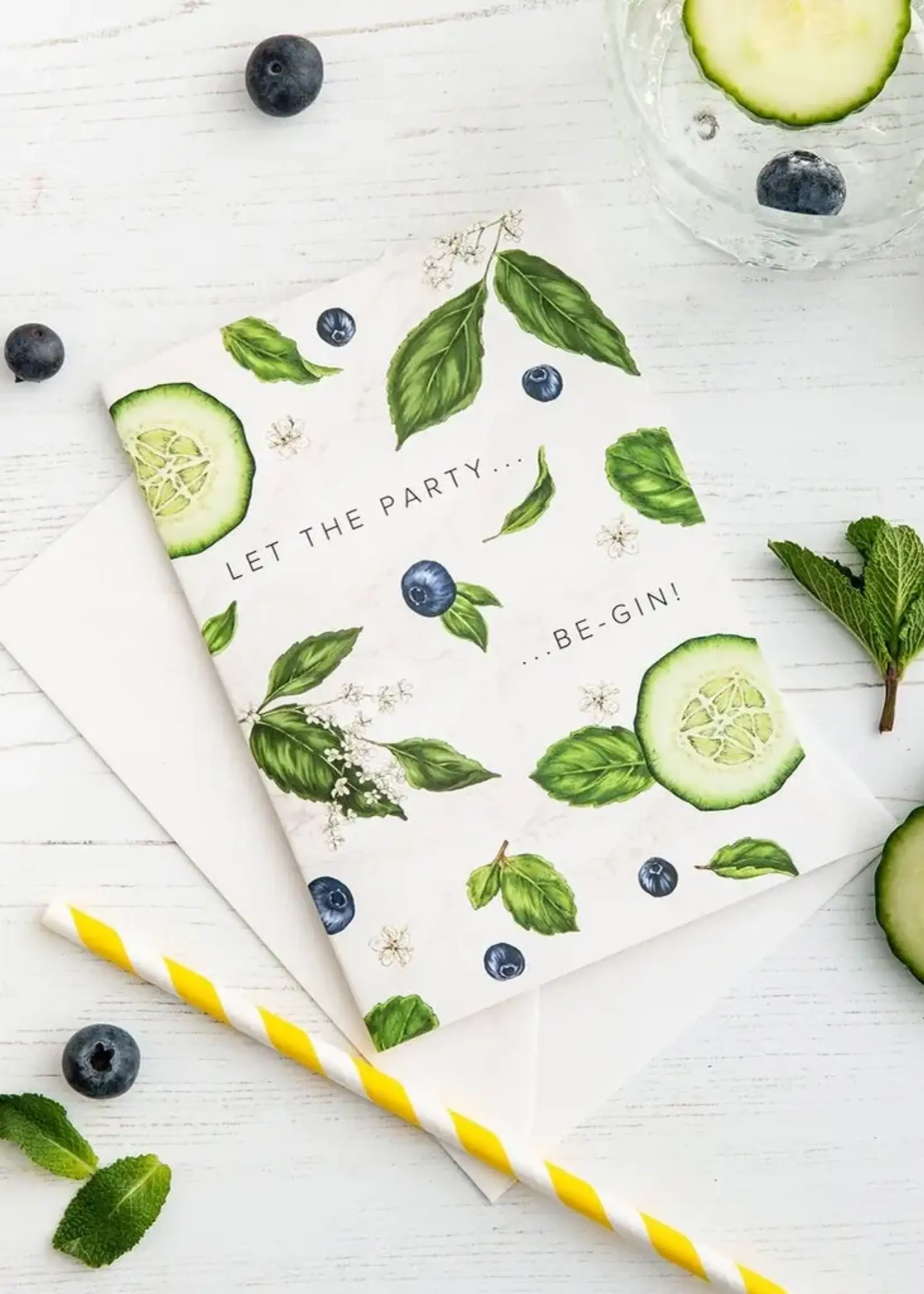 Catherine Lewis Design Catherine Lewis Design Let the Party Be-Gin Card