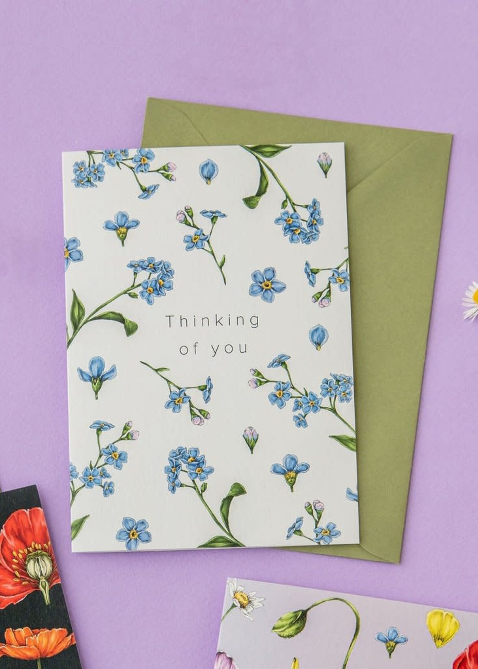 Catherine Lewis Design Catherine Lewis Design Thinking of You Card, Blue