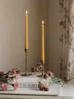 Crowfoot Collective Crowfoot Collective Beeswax Taper Candles, Natural