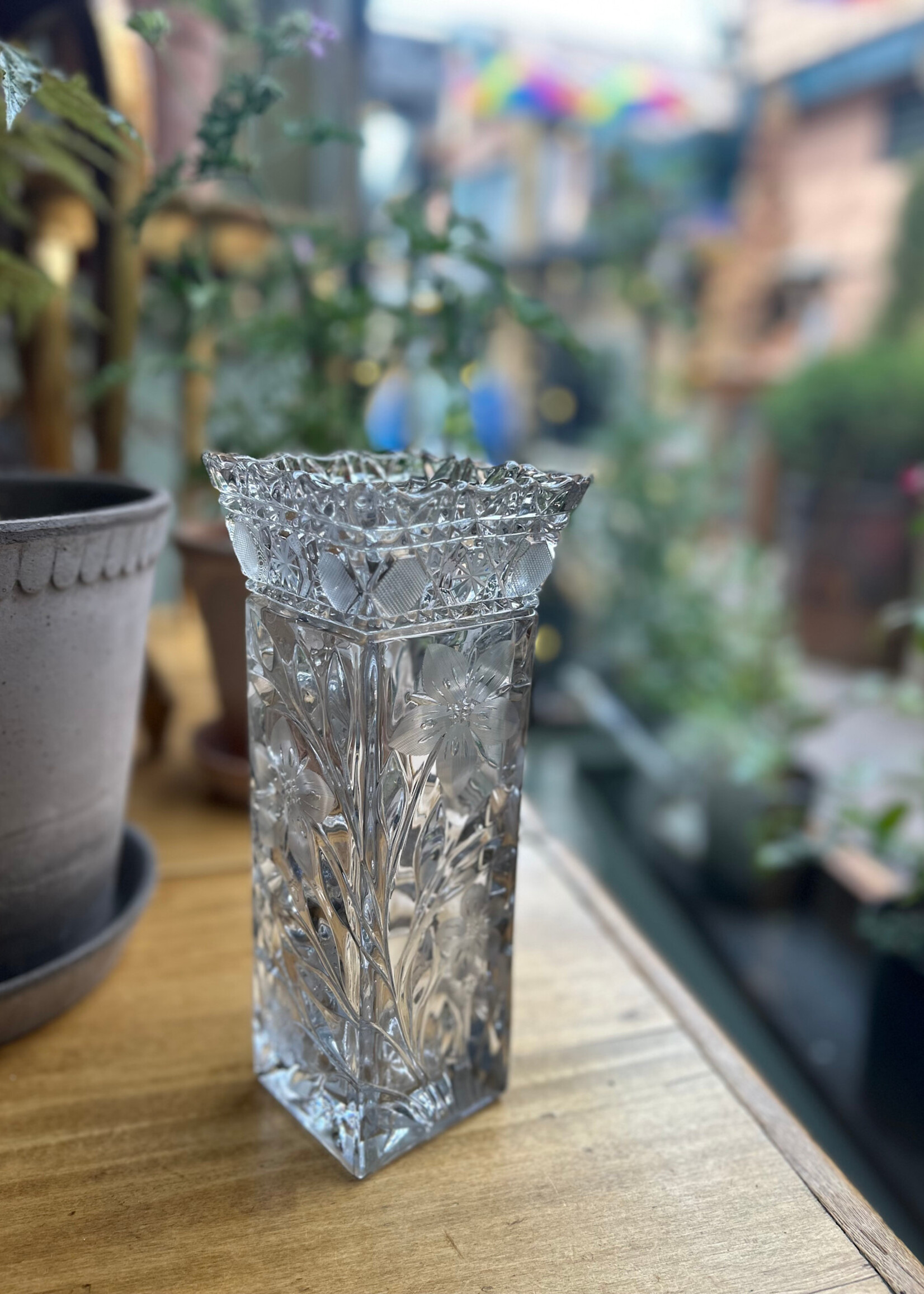 Tall Glass Vase