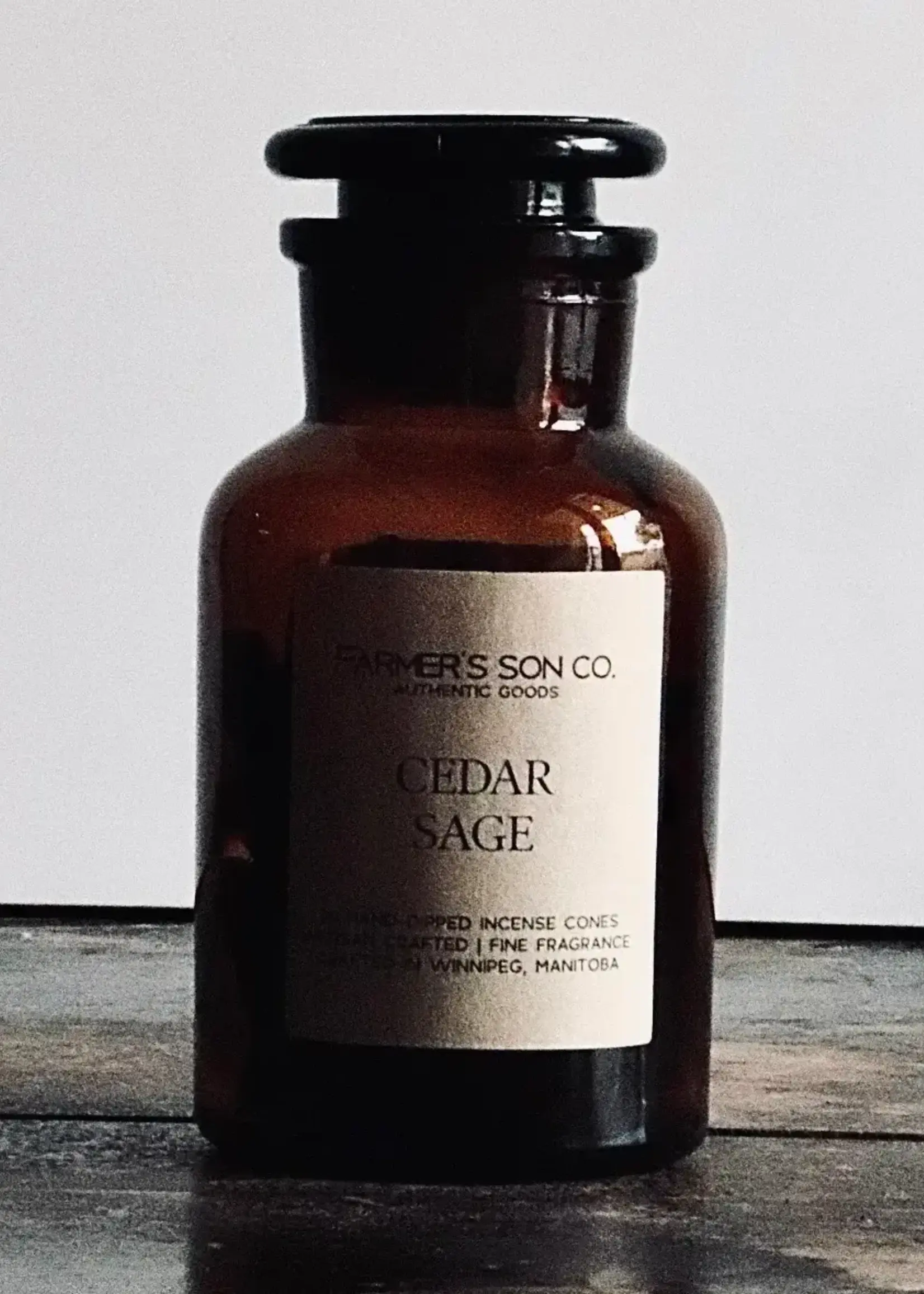 farmer's Son Co. Farmer's Son Co. Hand crafted incense cones, Cedar & Sage