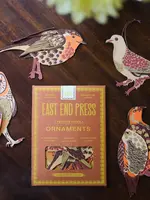 East End Press Winter birds Paper ornaments