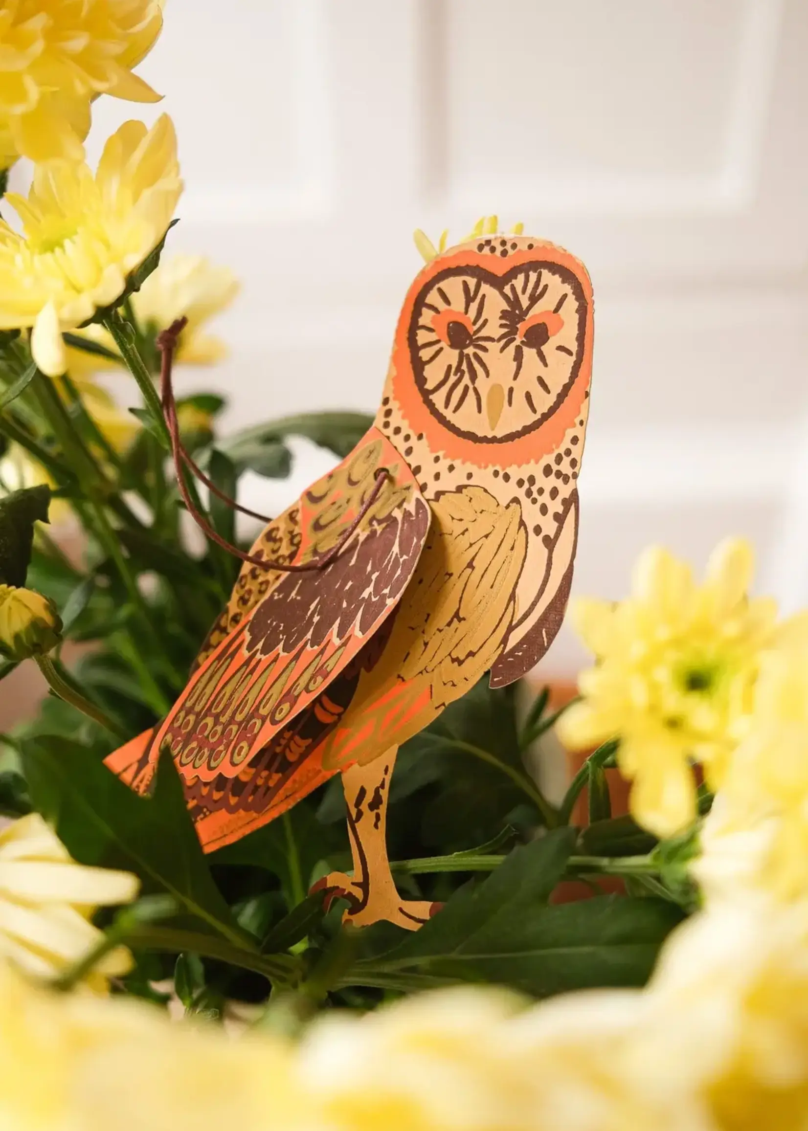 East End Press Winter birds Paper ornaments