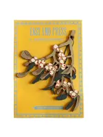 East End Press Mistletoe Wood Ornament
