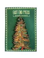 East End Press Wooden Tree Ornament