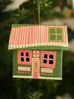 East End Press Scottish Bothy House, screen printed ornament