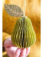 East End Press Pear honeycomb ornament
