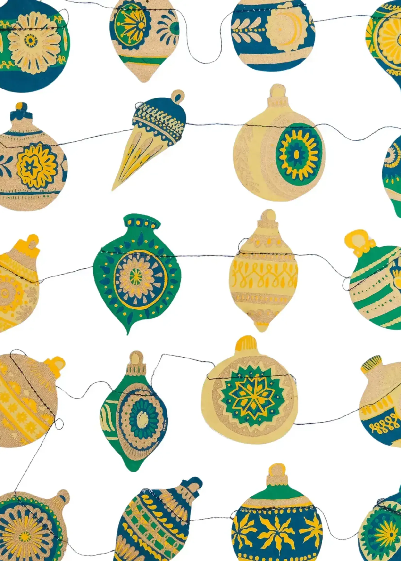 East End Press Christmas Ornaments Sewn Garland