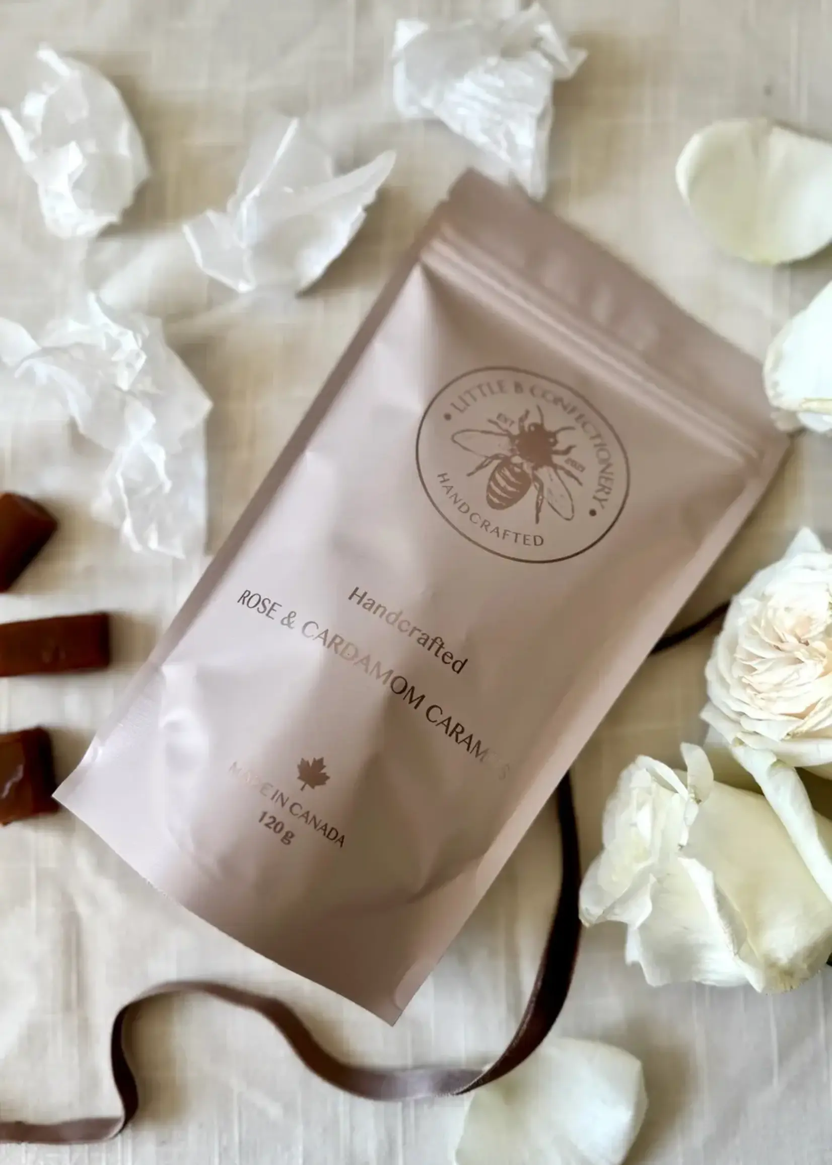 Little Bee Confectionary Little Bee Confectionary, Rose & Cardamon Caramels