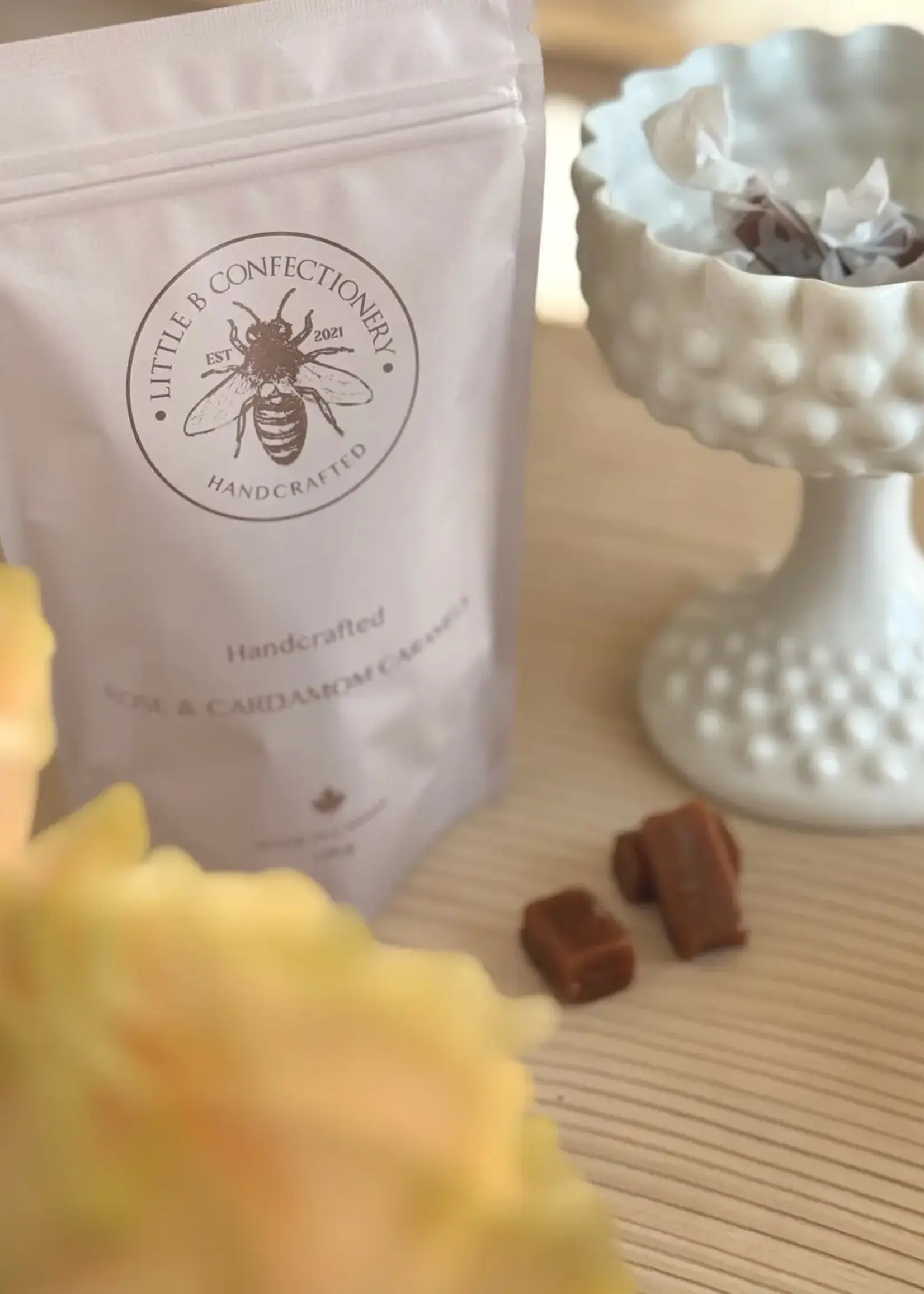 Little Bee Confectionary Little Bee Confectionary, Rose & Cardamon Caramels