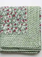 Rozablue Hand Block Printed Table cloth, Wakame Green, 150cm x 240cm