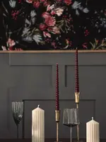 ZOETSTUDIO Twisted Taper Candle Set Holiday Red