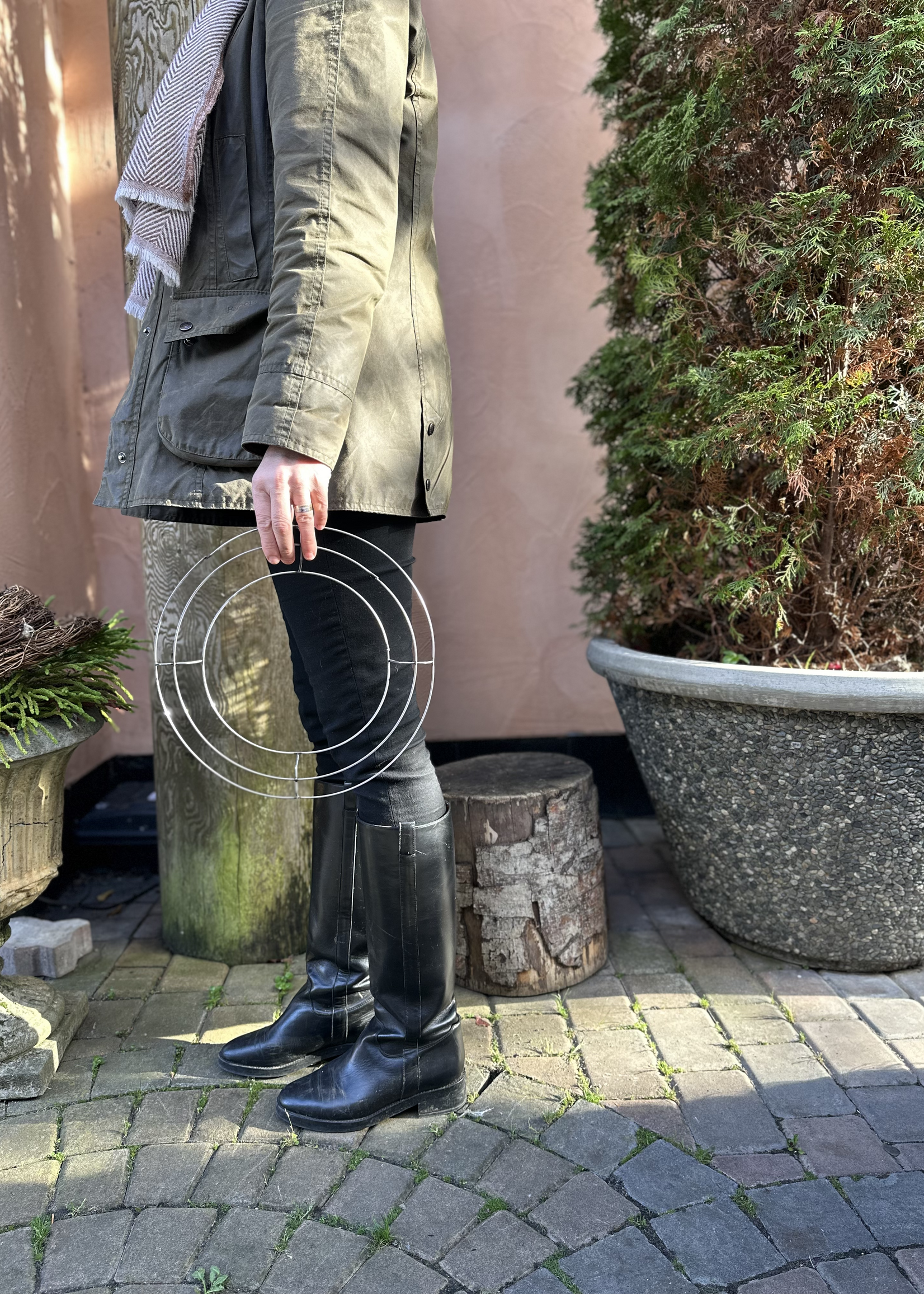 12” Wire Cage Wreath Base