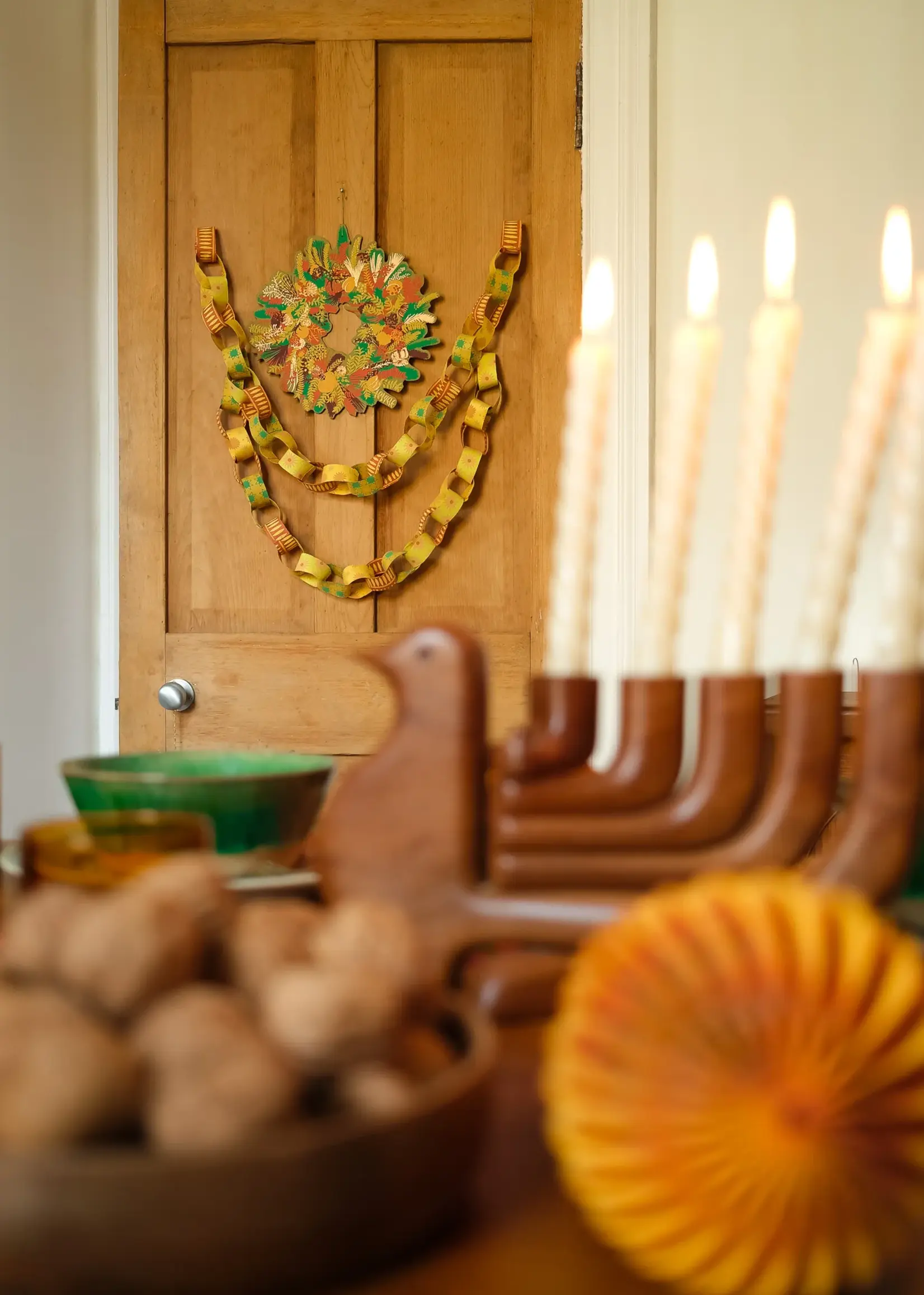 East End Press Paper Chain, Yellow & Gold