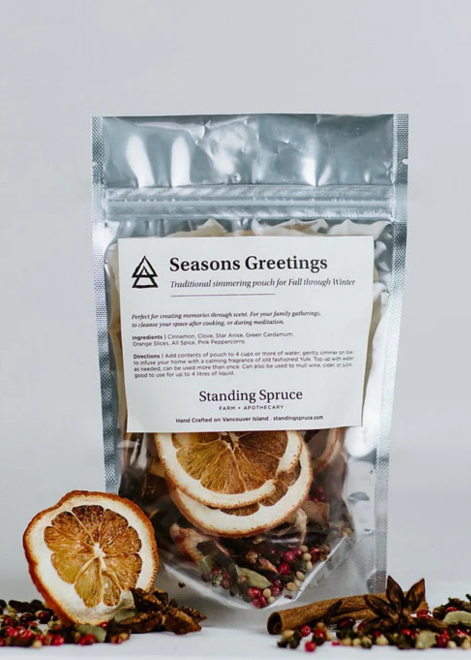 Standing Spruce, Seasons Greetings Simmer & Mulling Spices