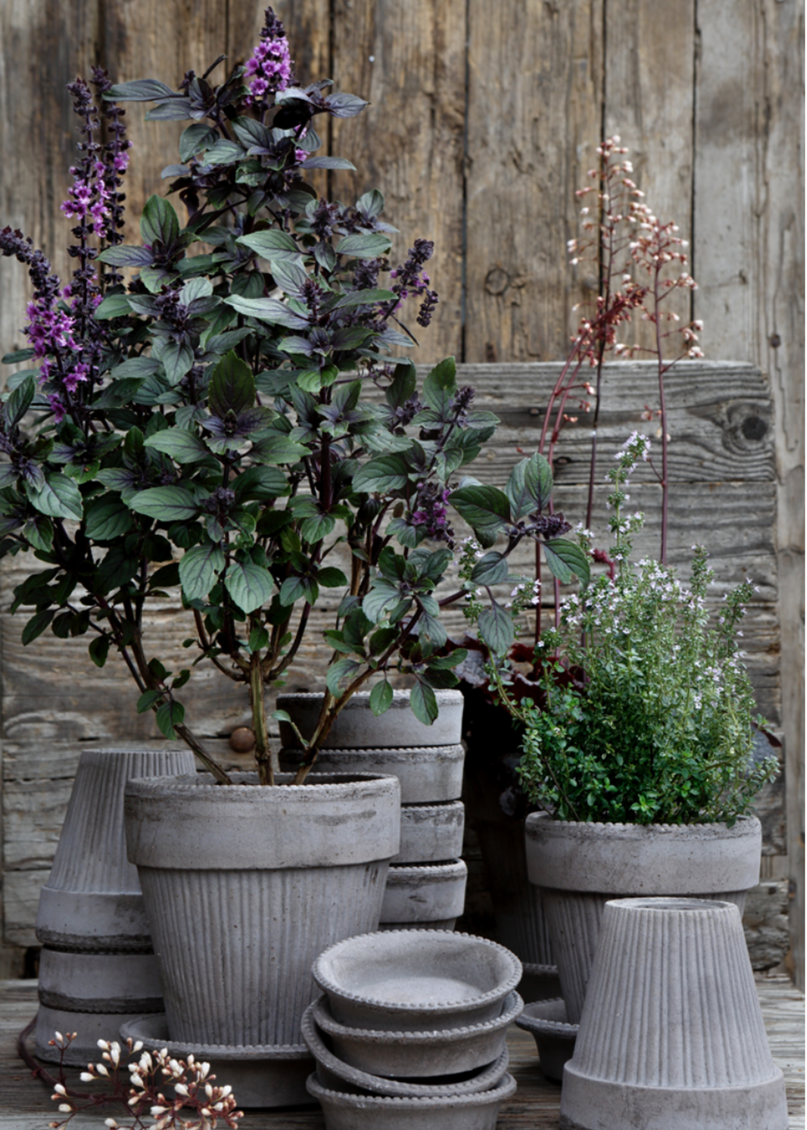 Bergs Potter Bergs Potter SIMONA, Raw Grey 18cm