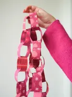 East End Press Pink & Red Paper Chain Kit