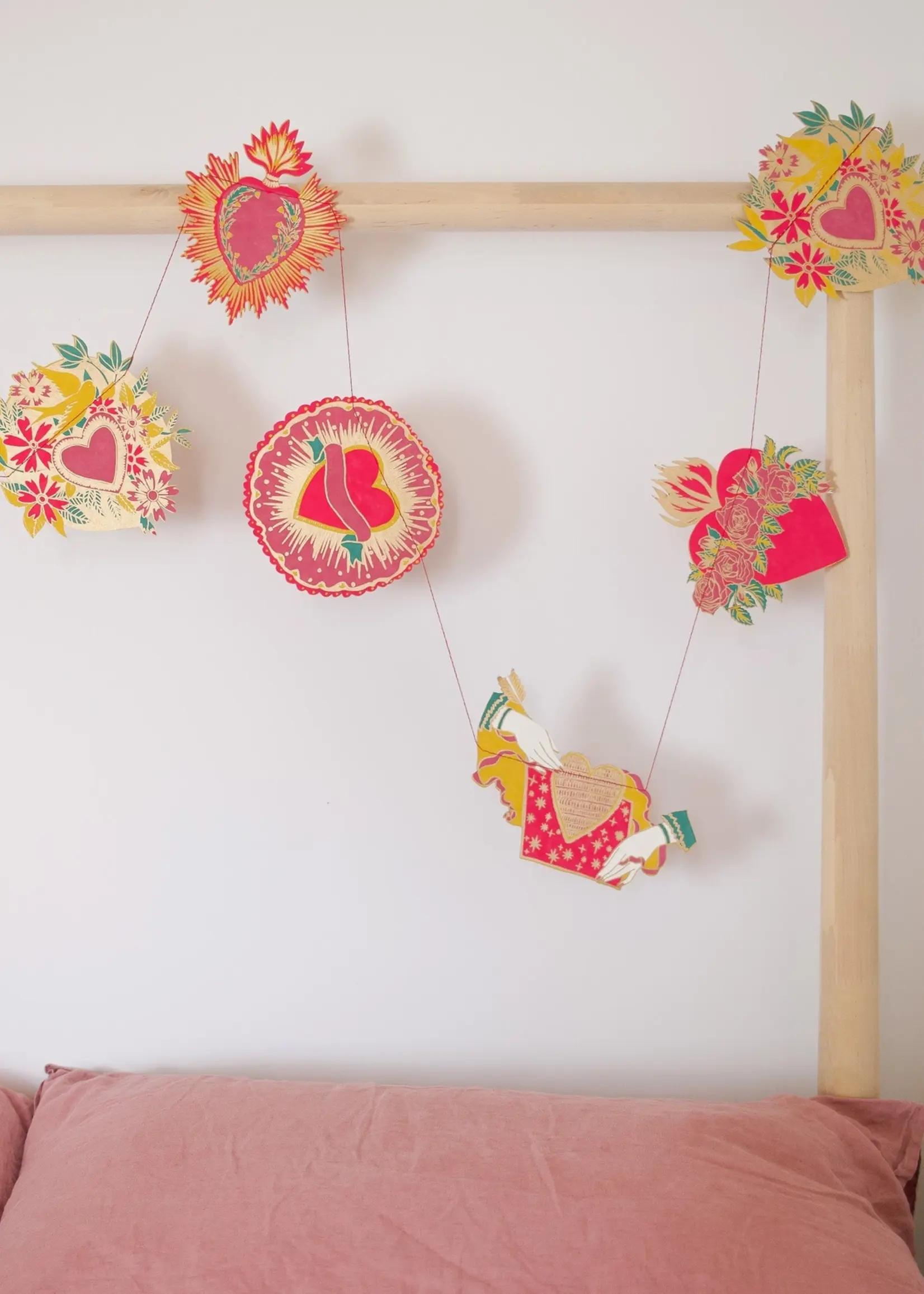 East End Press Hearts Sewn Garland