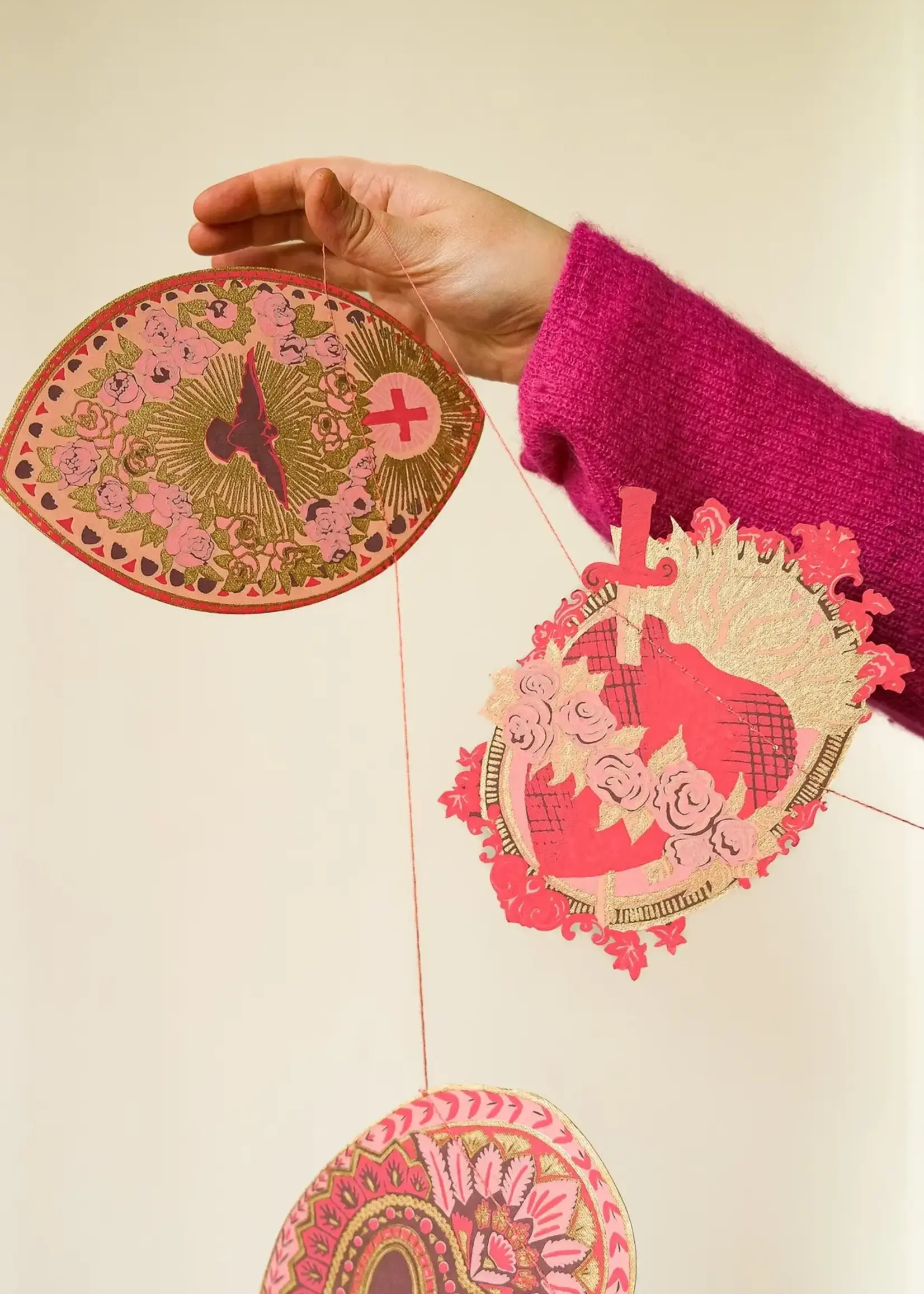 East End Press Saint Valentine Sewn Garland