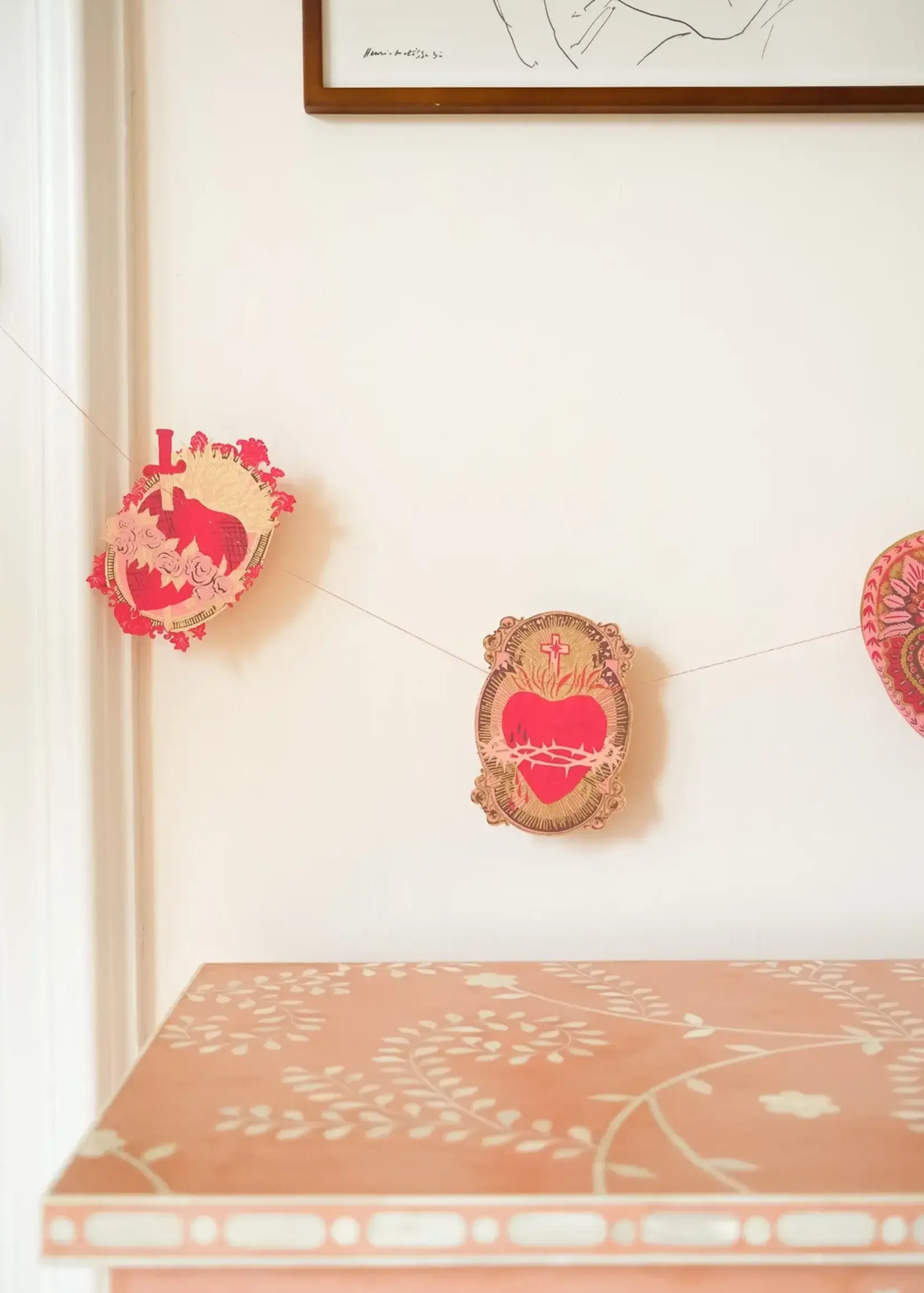 East End Press Saint Valentine Sewn Garland