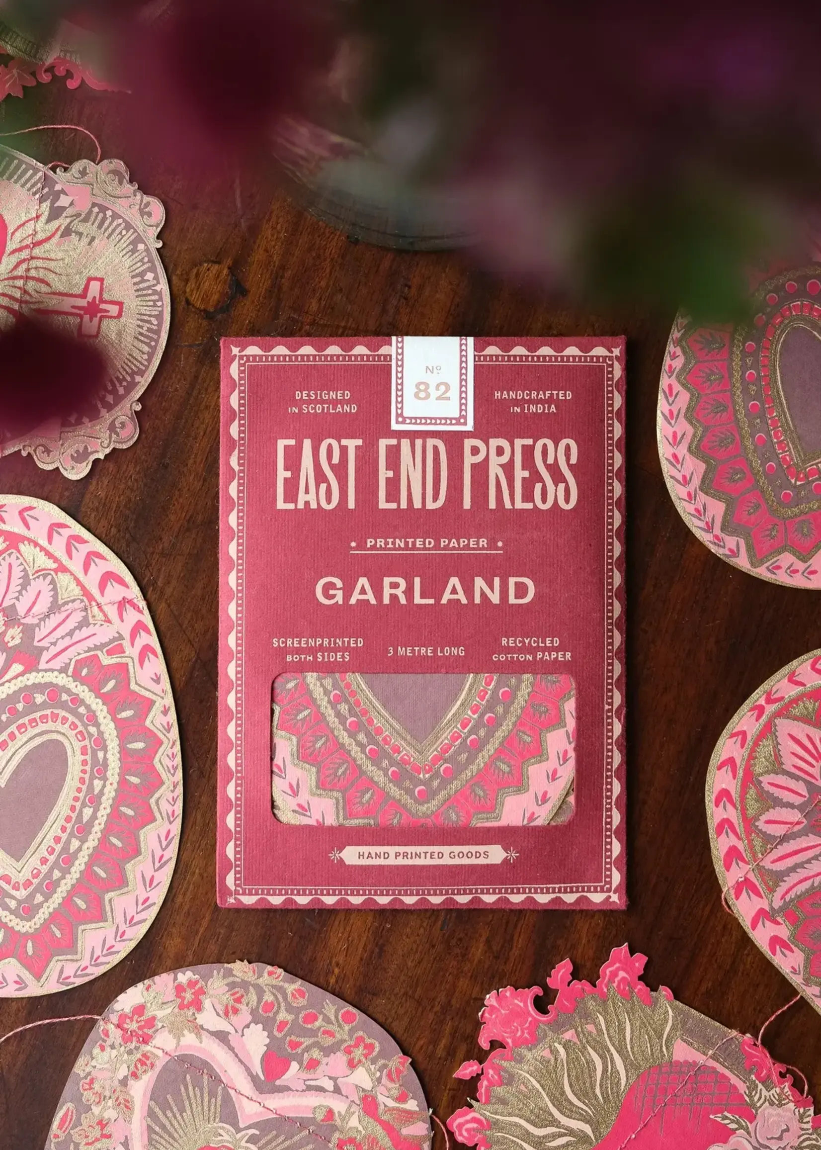 East End Press Saint Valentine Sewn Garland