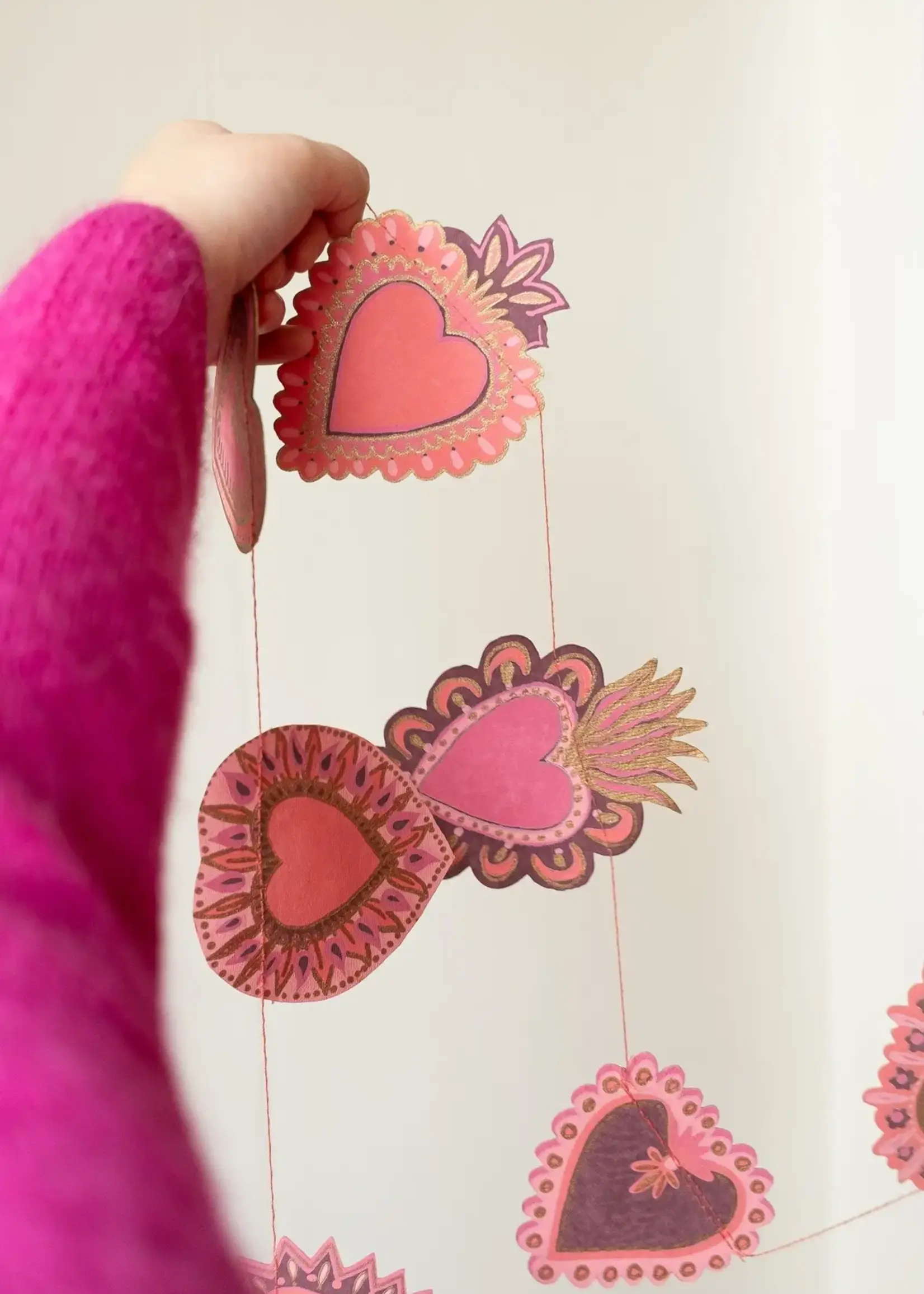 East End Press Sweet Hearts Sewn Garland