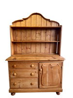 Antique Primitive Quebec Pine Hutch