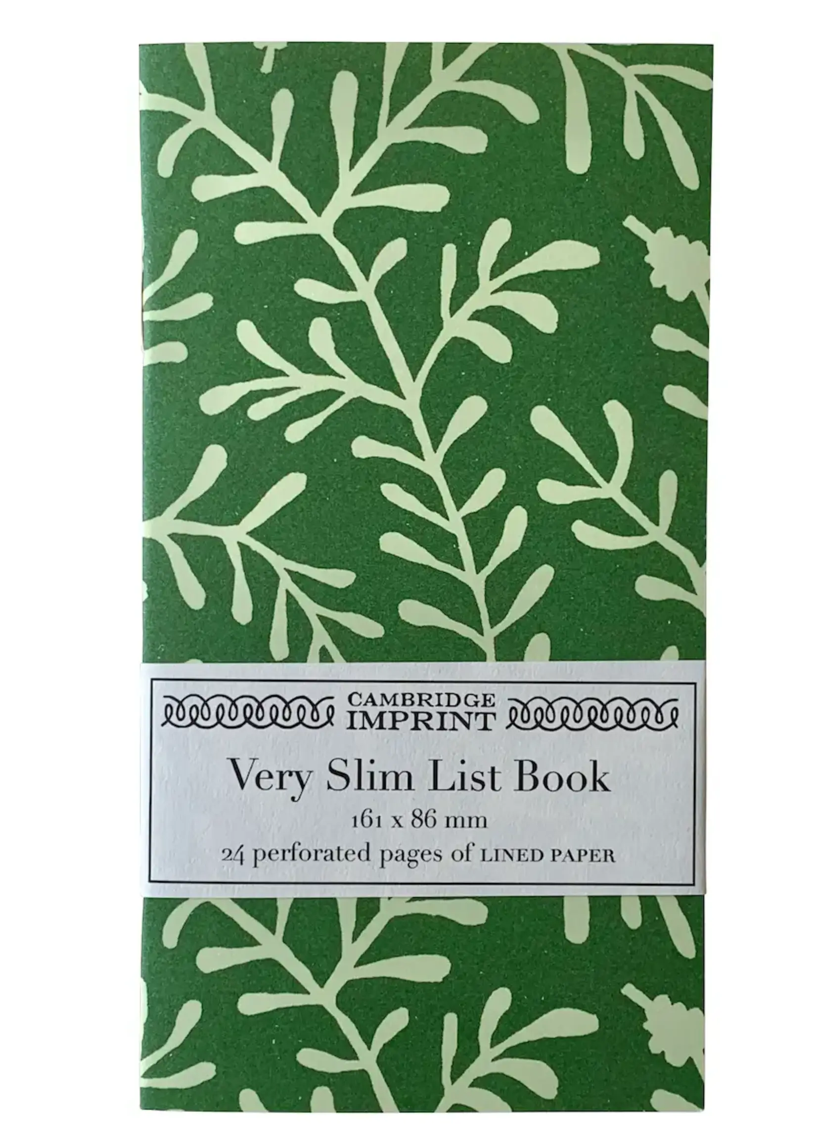 Cambridge Imprint Very Slim List Book Spring Pea Green