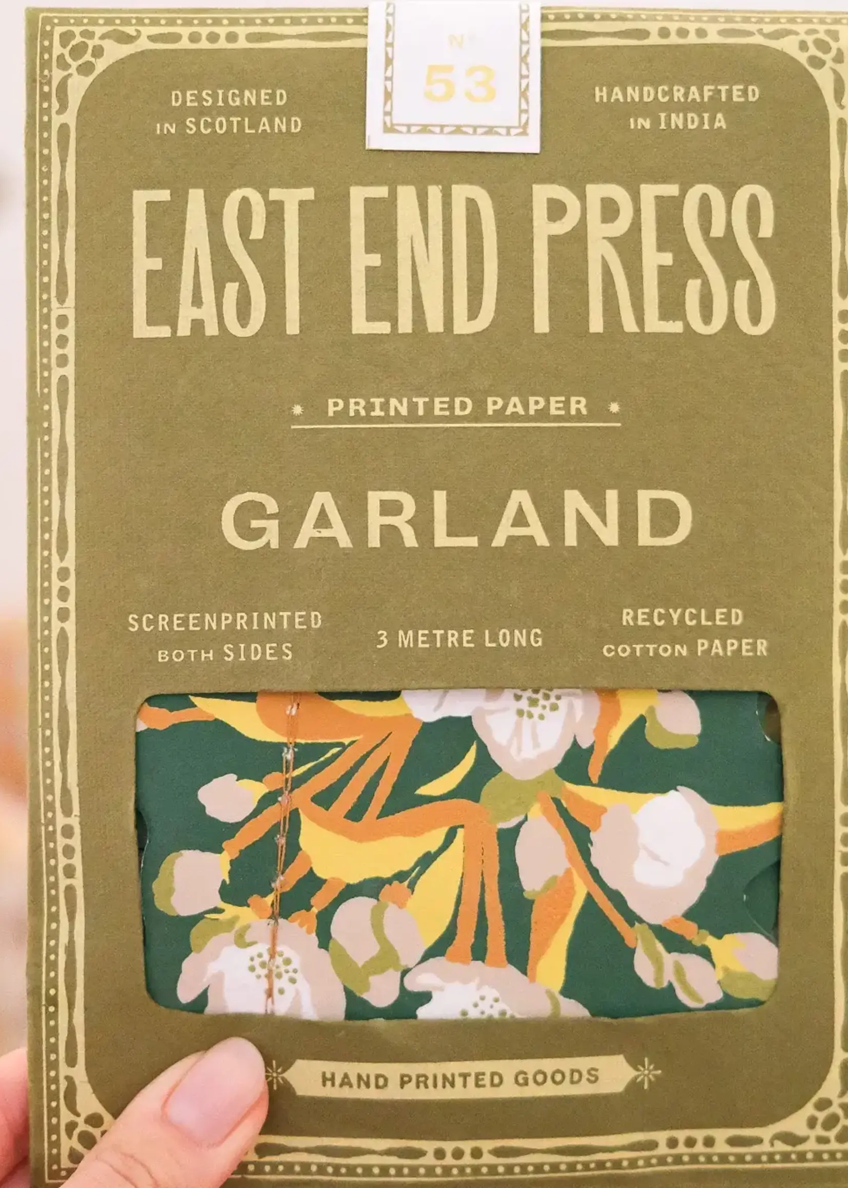 East End Press Spring Blooms Sewn Garland