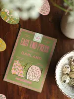 East End Press Pink Speckled Eggs Sewn Garland