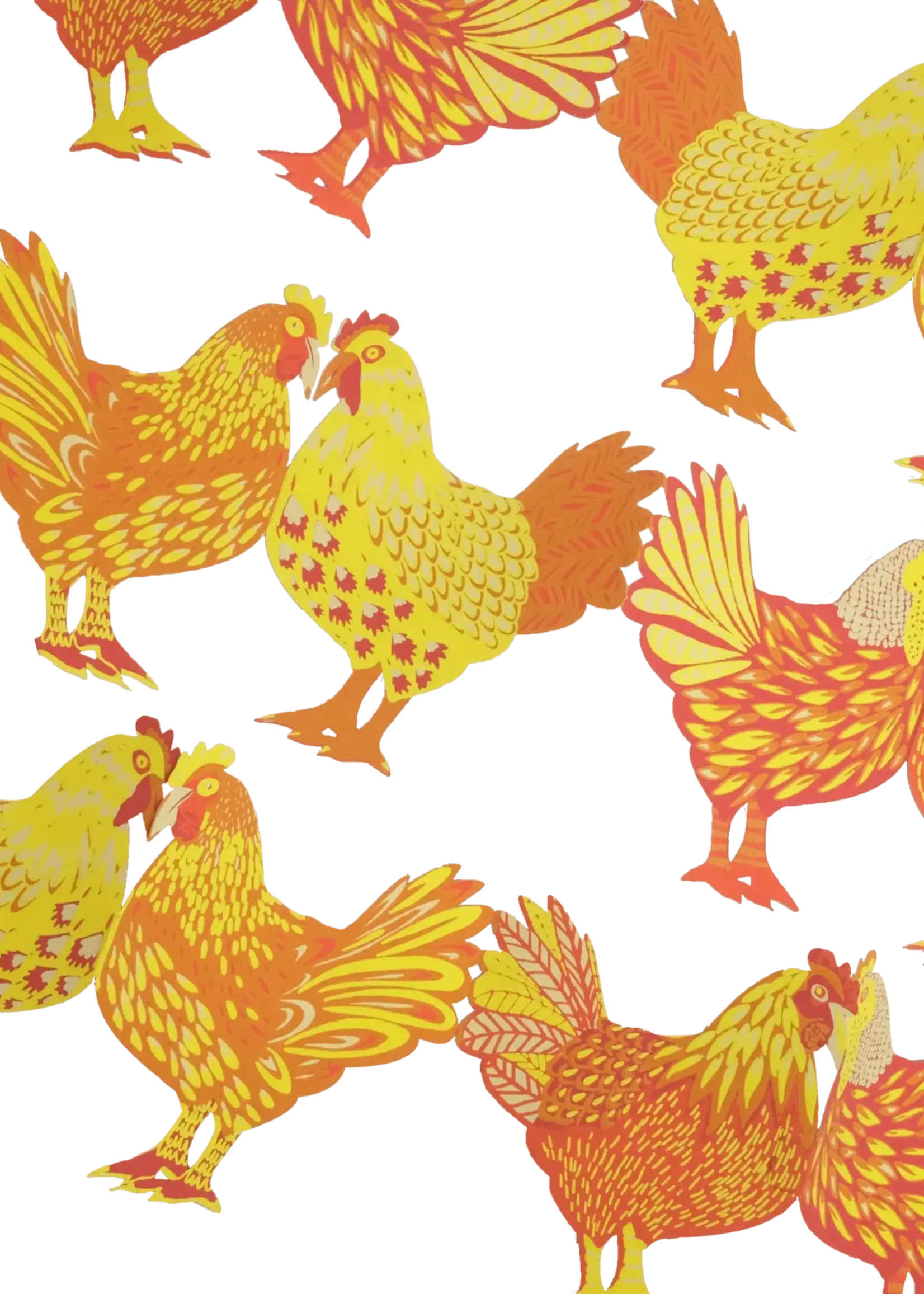 East End Press Chickens Concertina Garland