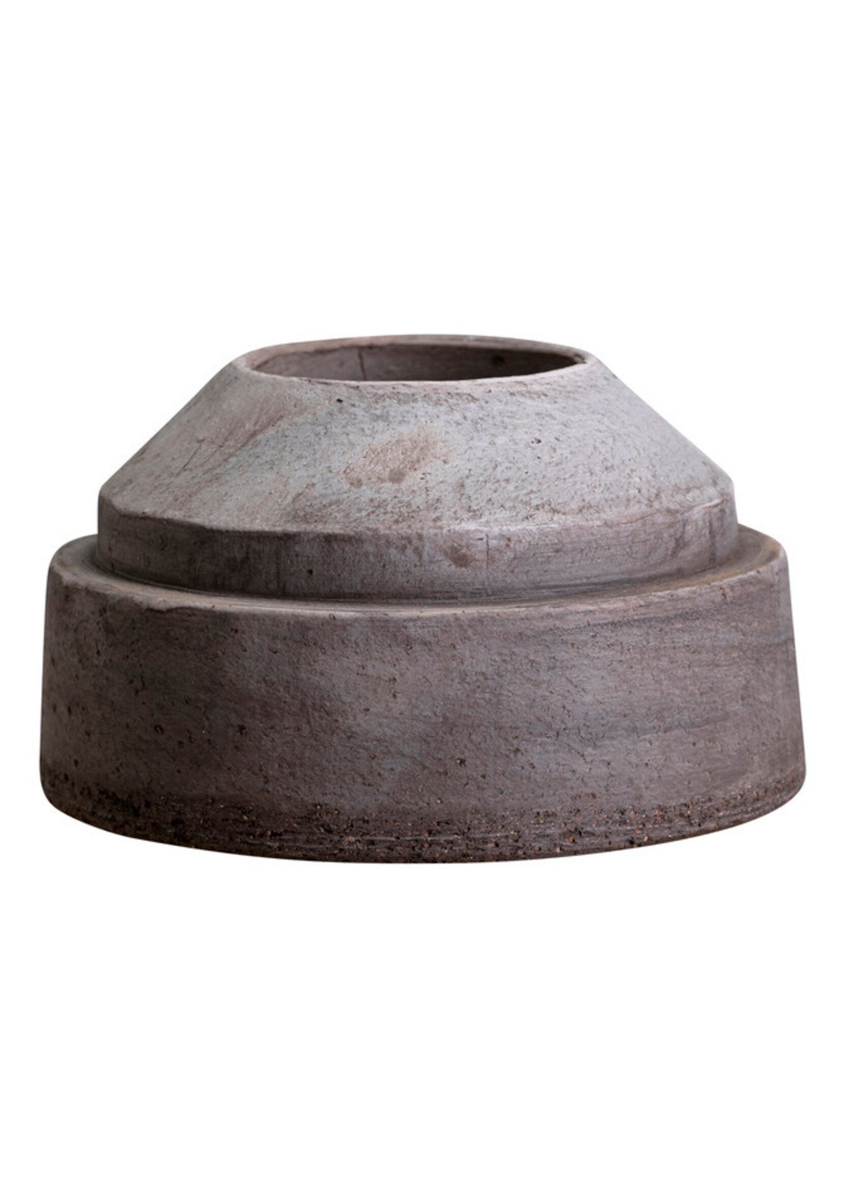 Bergs Potter Bergs Potter, Hoff Candle Holder, Raw Grey, 9cm