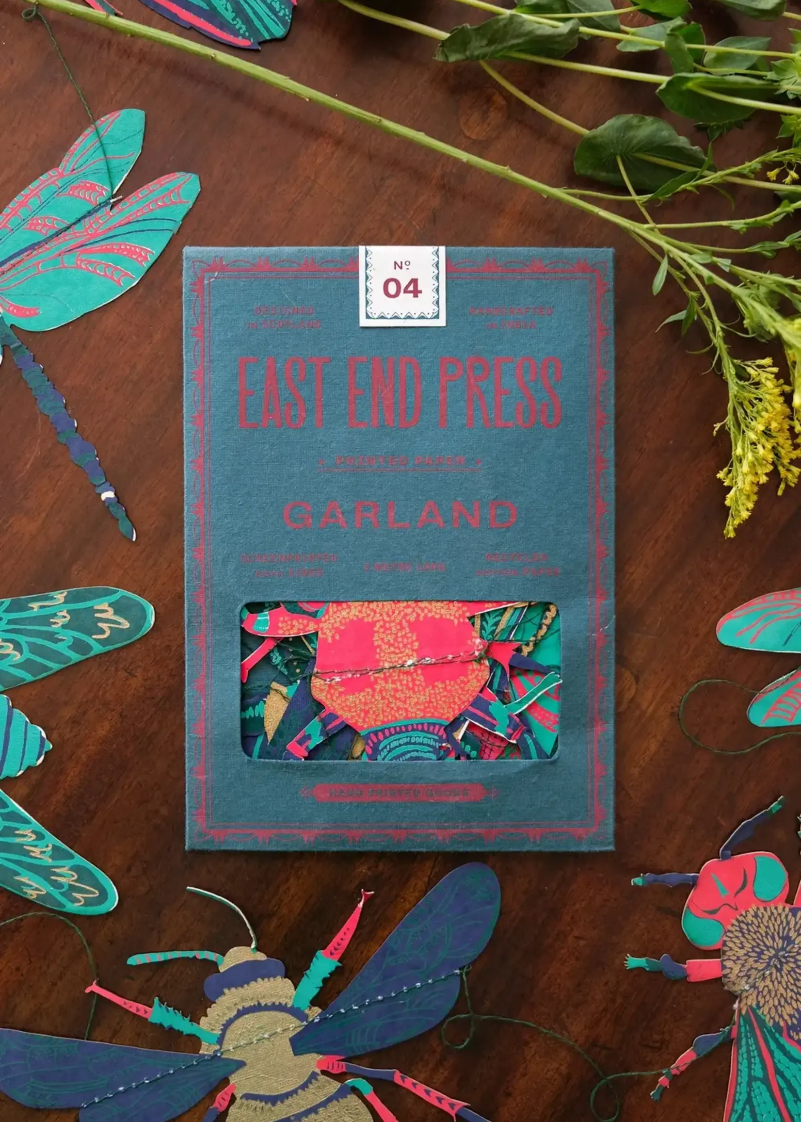 East End Press Insects Sewn Garland, East End Press