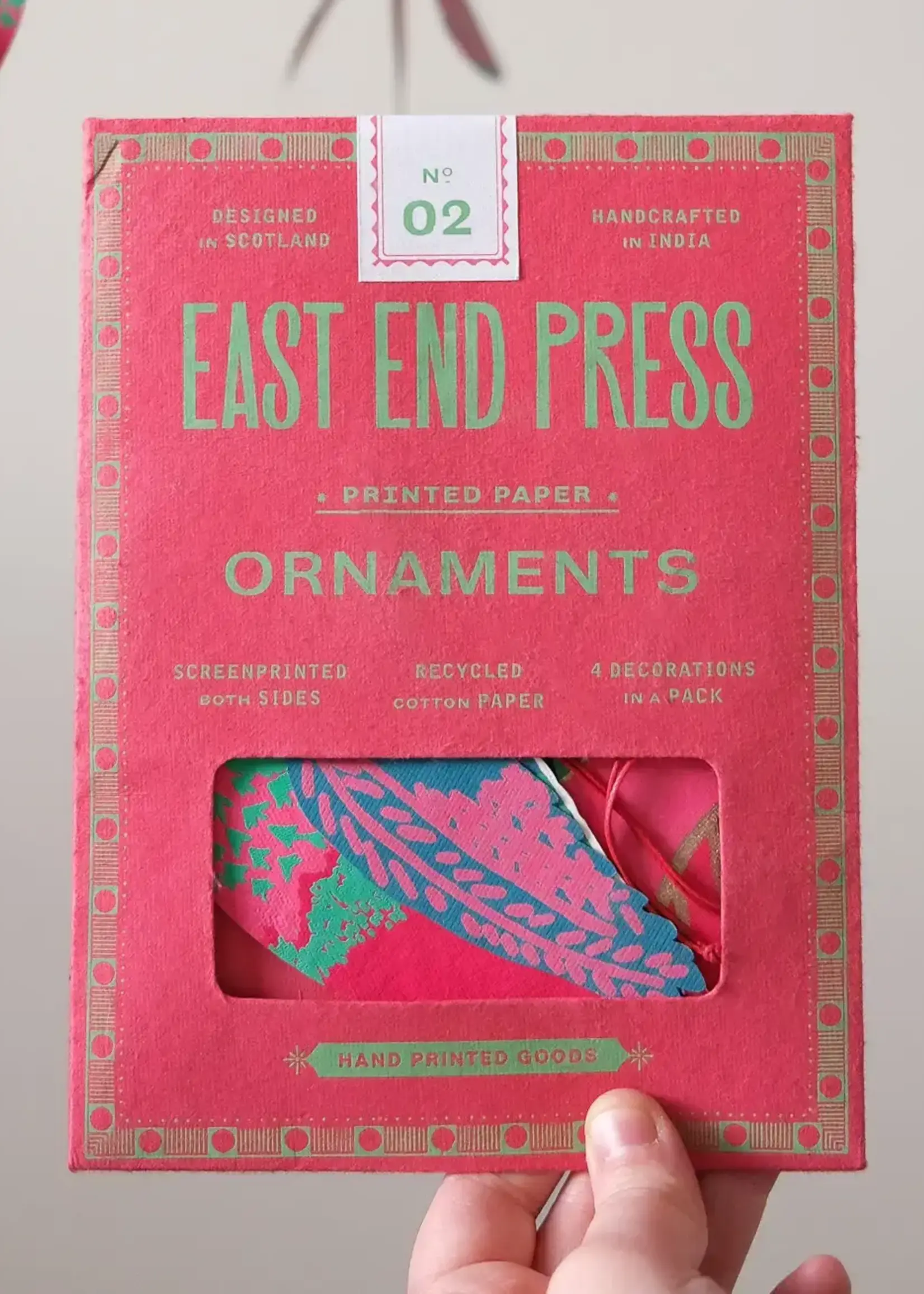 East End Press Party Birds Paper Ornaments, East End Press