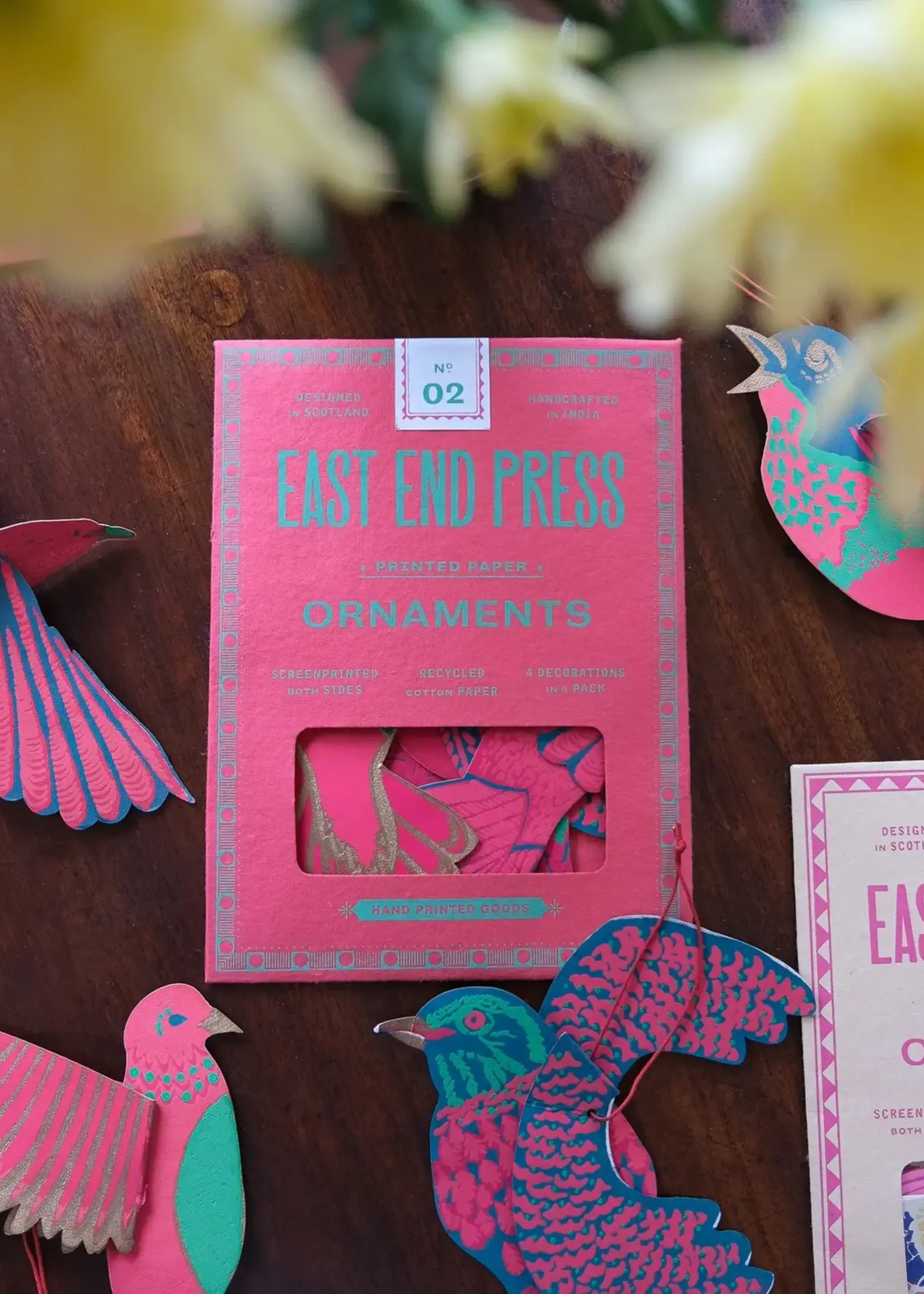 East End Press Party Birds Paper Ornaments, East End Press
