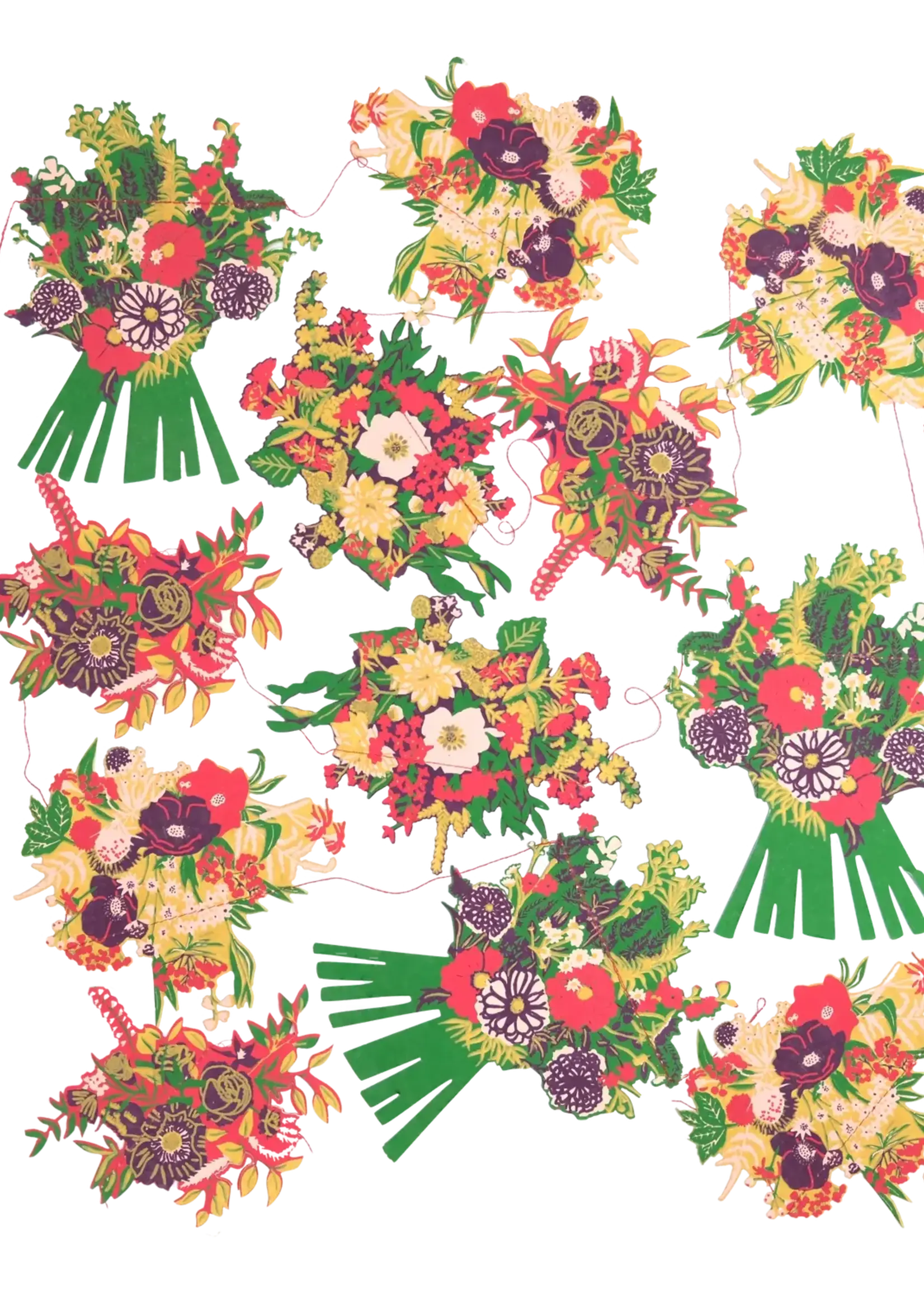 East End Press Bouquets Sewn Garland, East End Press