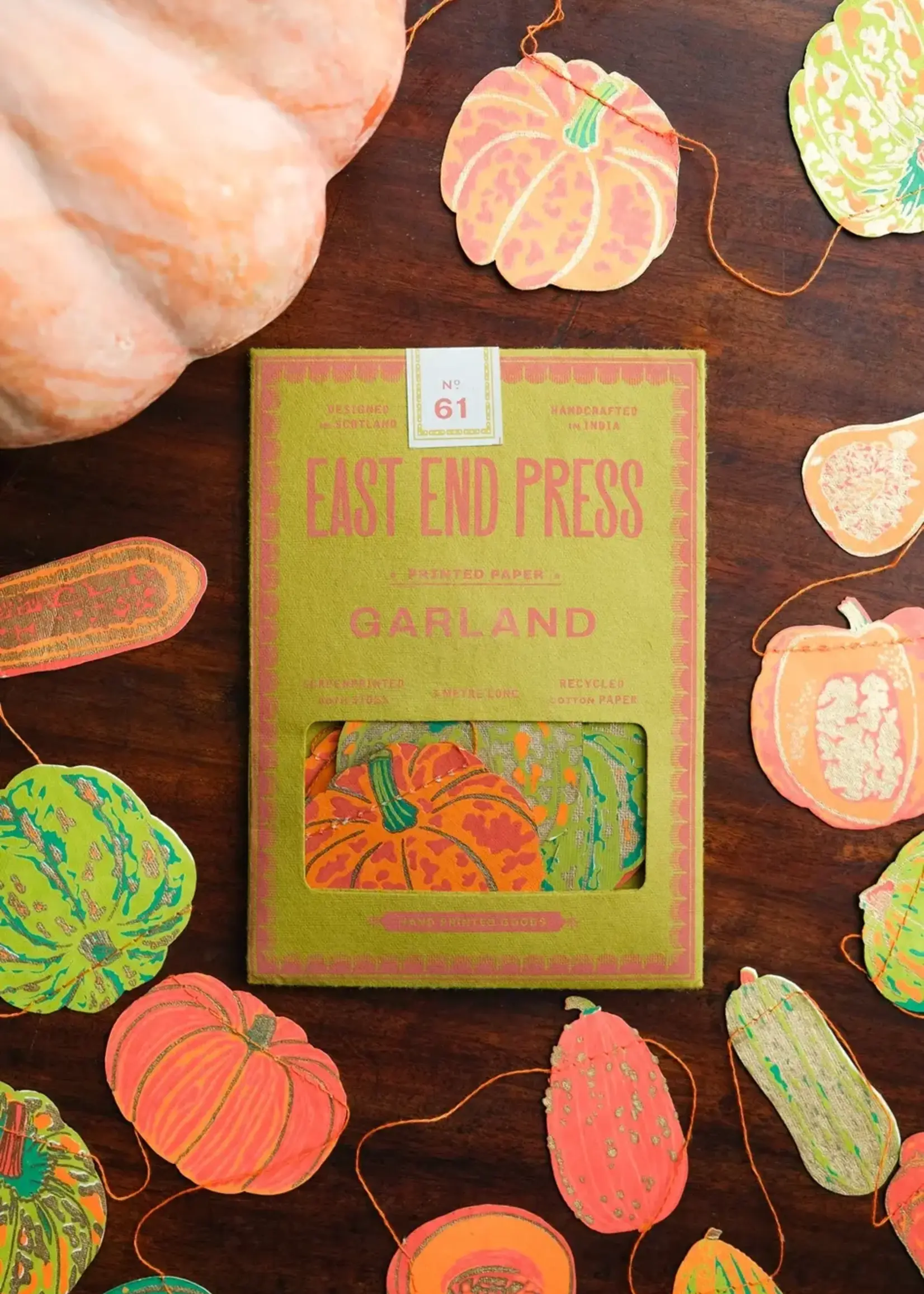 East End Press Squashes Sewn Garland