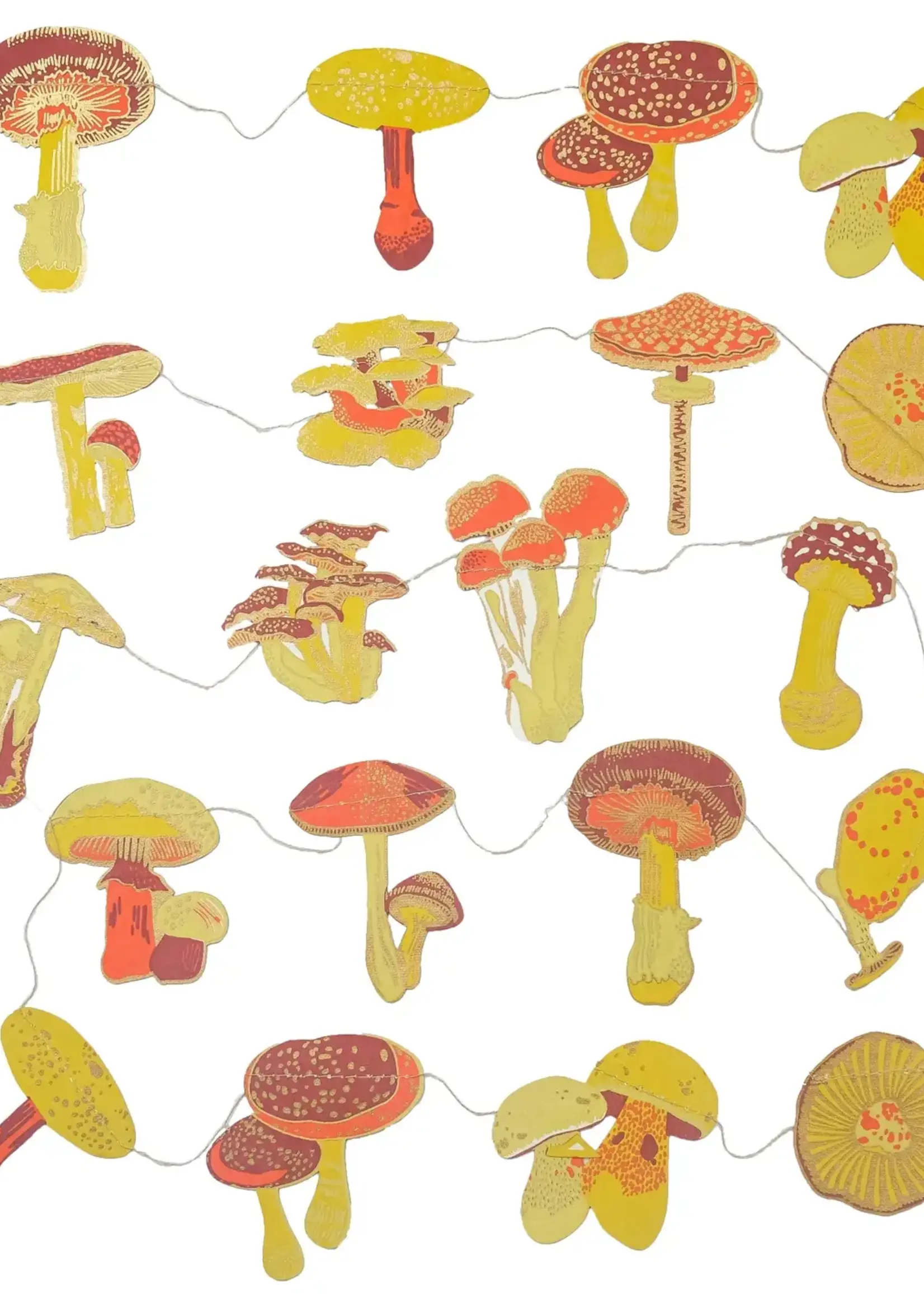 East End Press Mushroom Sewn Garland, East End Press