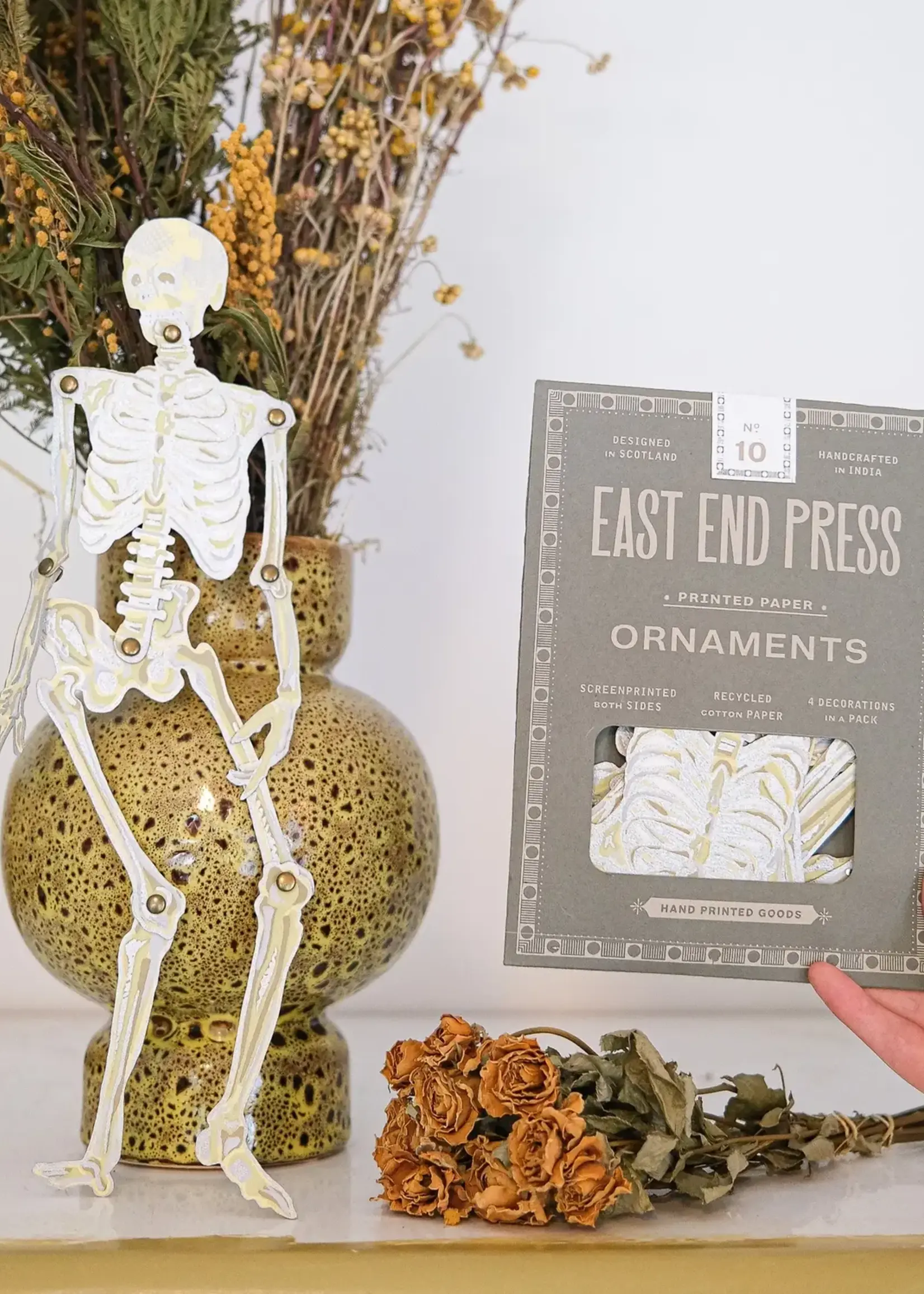 East End Press East End Press, Dancing Skeleton Ornaments