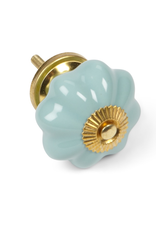 Turquoise Pumpkin Knob