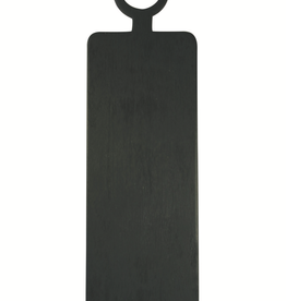 Black Brushed Wood Rectanglular Long Board L29" W8.25"