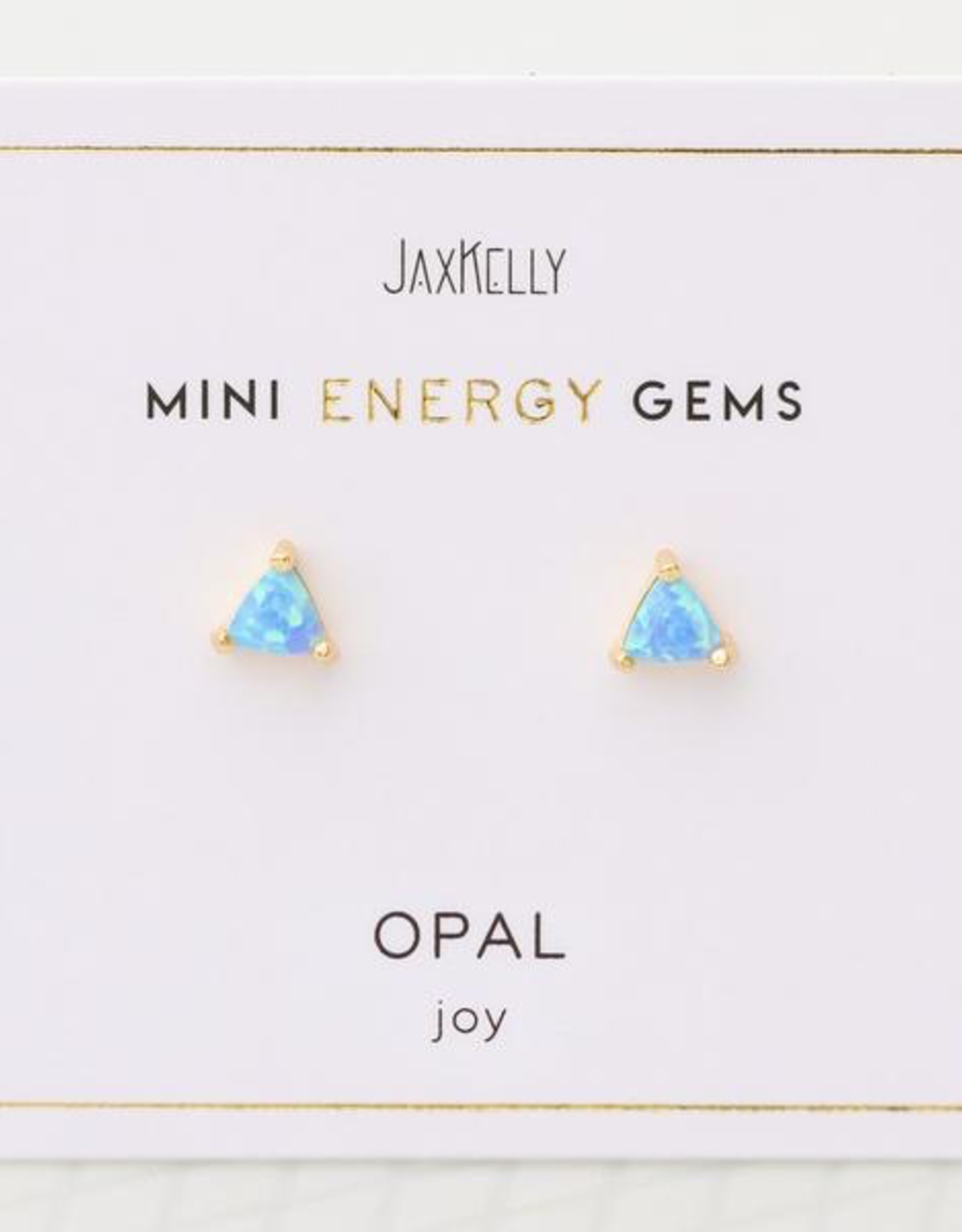 Mini Energy Gem Earrings - Fire Opal