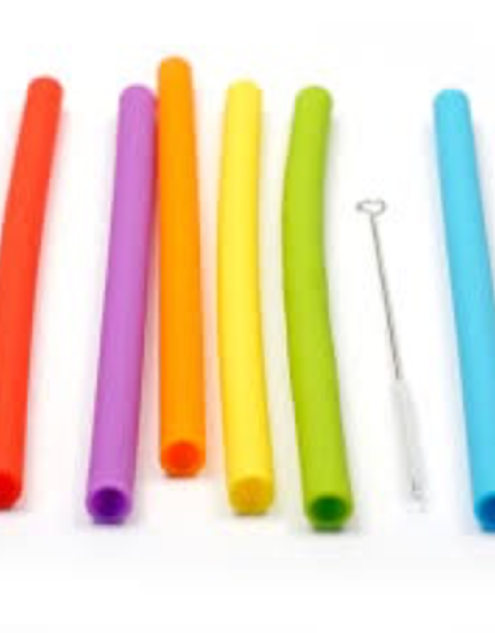 Yellow Silicone Straw