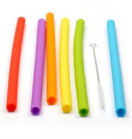 Yellow Silicone Straw
