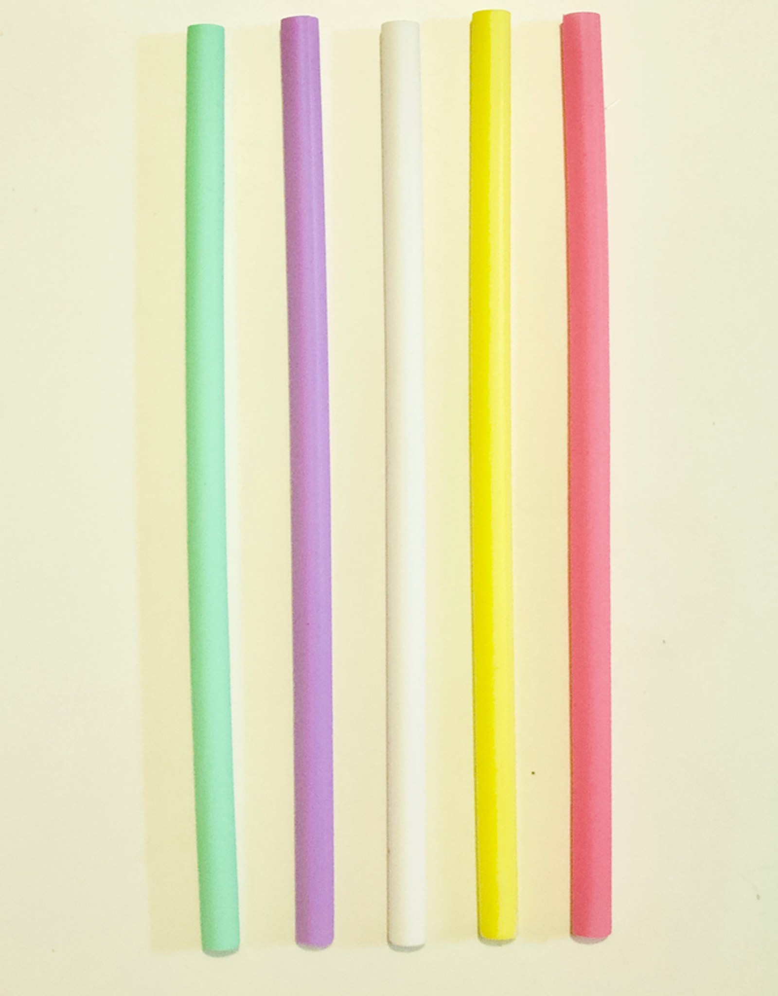 Yellow Silicone Straw